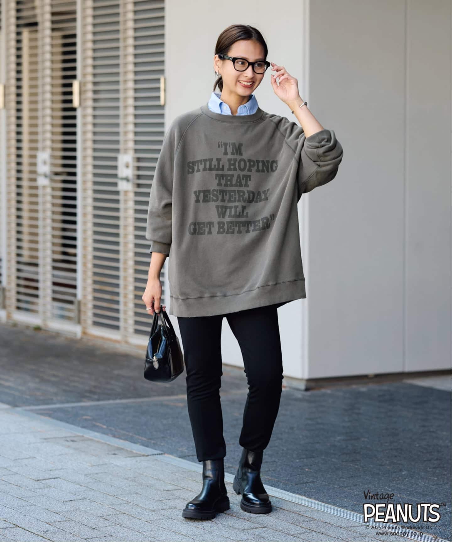 ≪WEB限定/ 追加予約≫MEAN MACHINE AGE 別注 PEANUTS VTG CREW SWT