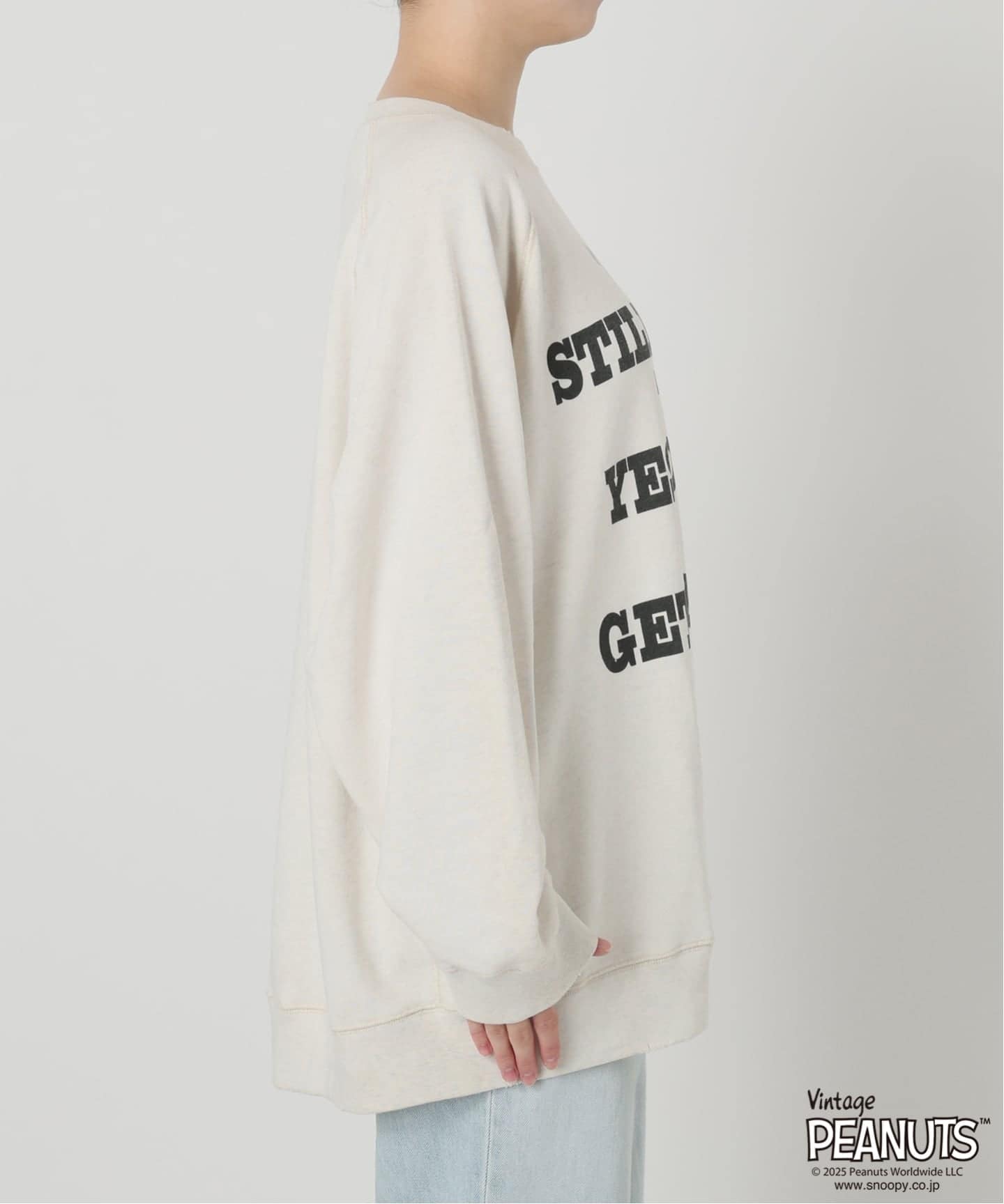 きはる　MEAN MACHINE AGE PEANUTS VTG CREW ≪WEB限定/ 追加予約≫MEAN MACHINE AGE 別注 PEANUTS VTG CREW SWT