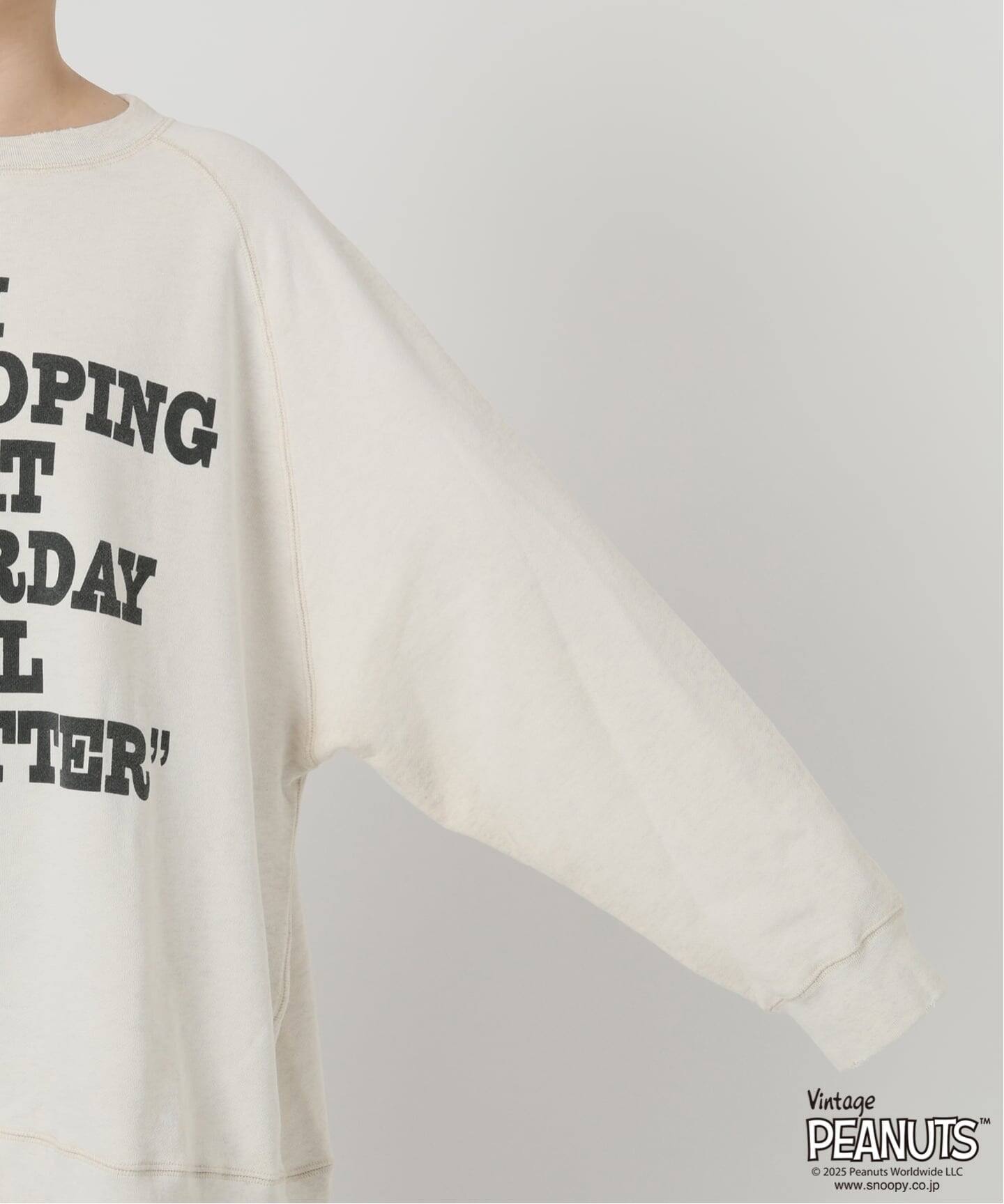 ≪WEB限定/ 追加≫MEAN MACHINE AGE 別注 PEANUTS VTG CREW SWT