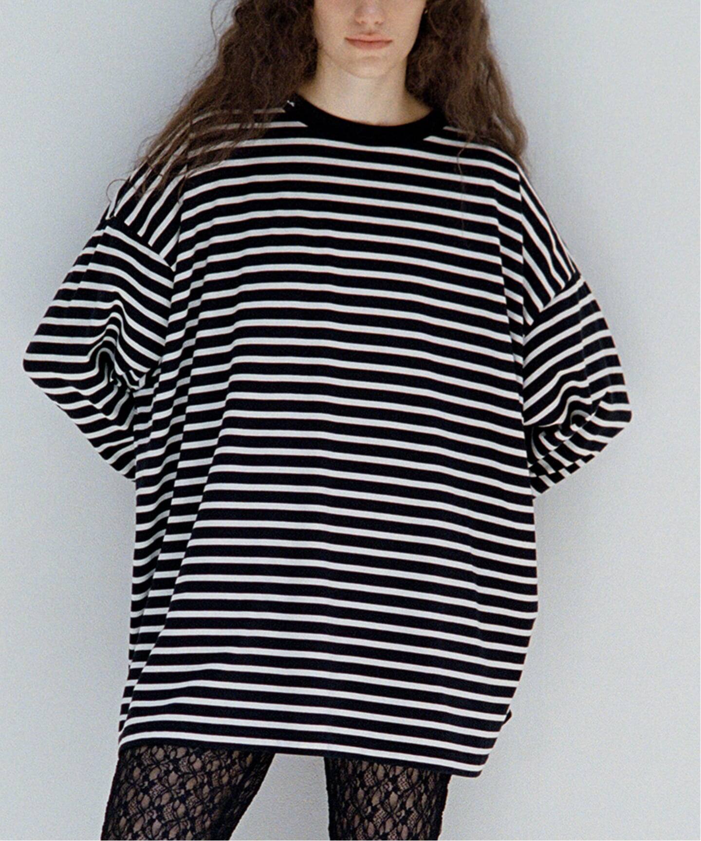 ≪追加≫ONIT/オニット 別注OVERSIZE BORDER LS（Tシャツ／カットソー