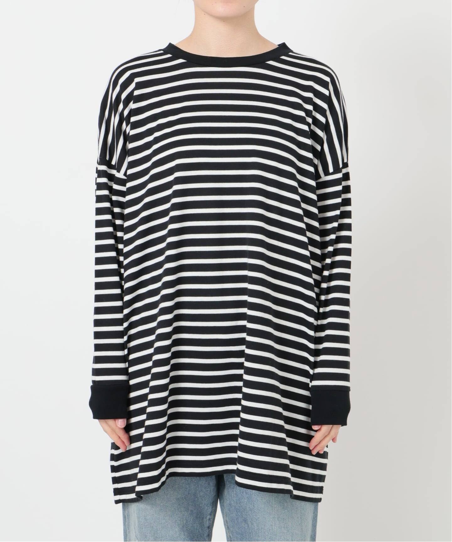 ONIT/オニット 別注OVERSIZE BORDER LS　ベージュ ≪追加≫ONIT/オニット 別注OVERSIZE BORDER LS（Tシャツ／カットソー