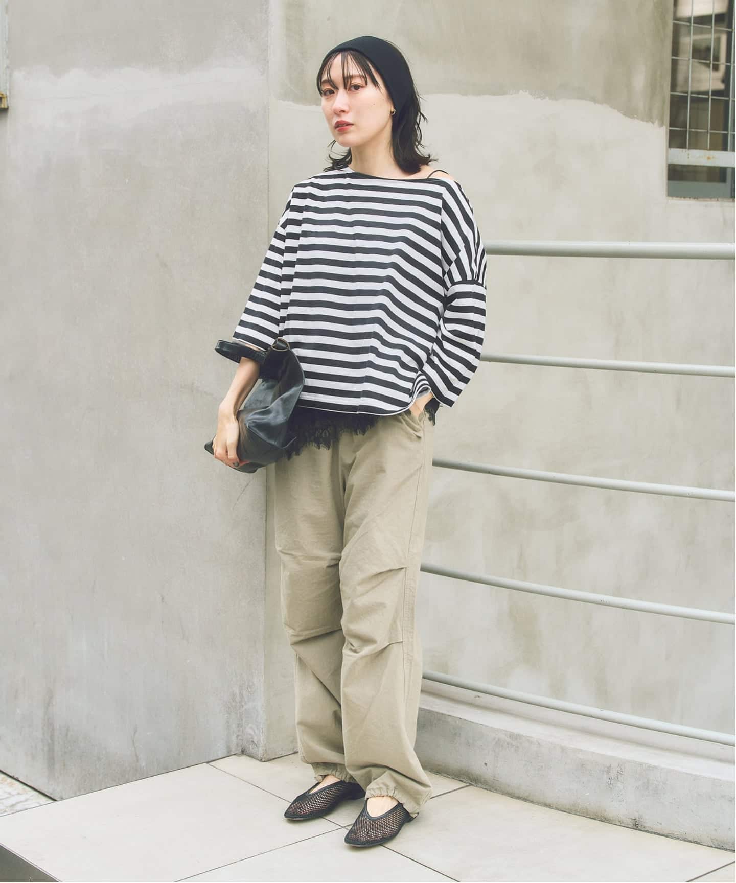 FRAMeWORK ONITオニット 別注OVERSIZE BORDER LS ≪追加≫ONIT/オニット 別注OVERSIZE BORDER LS（Tシャツ／カットソー
