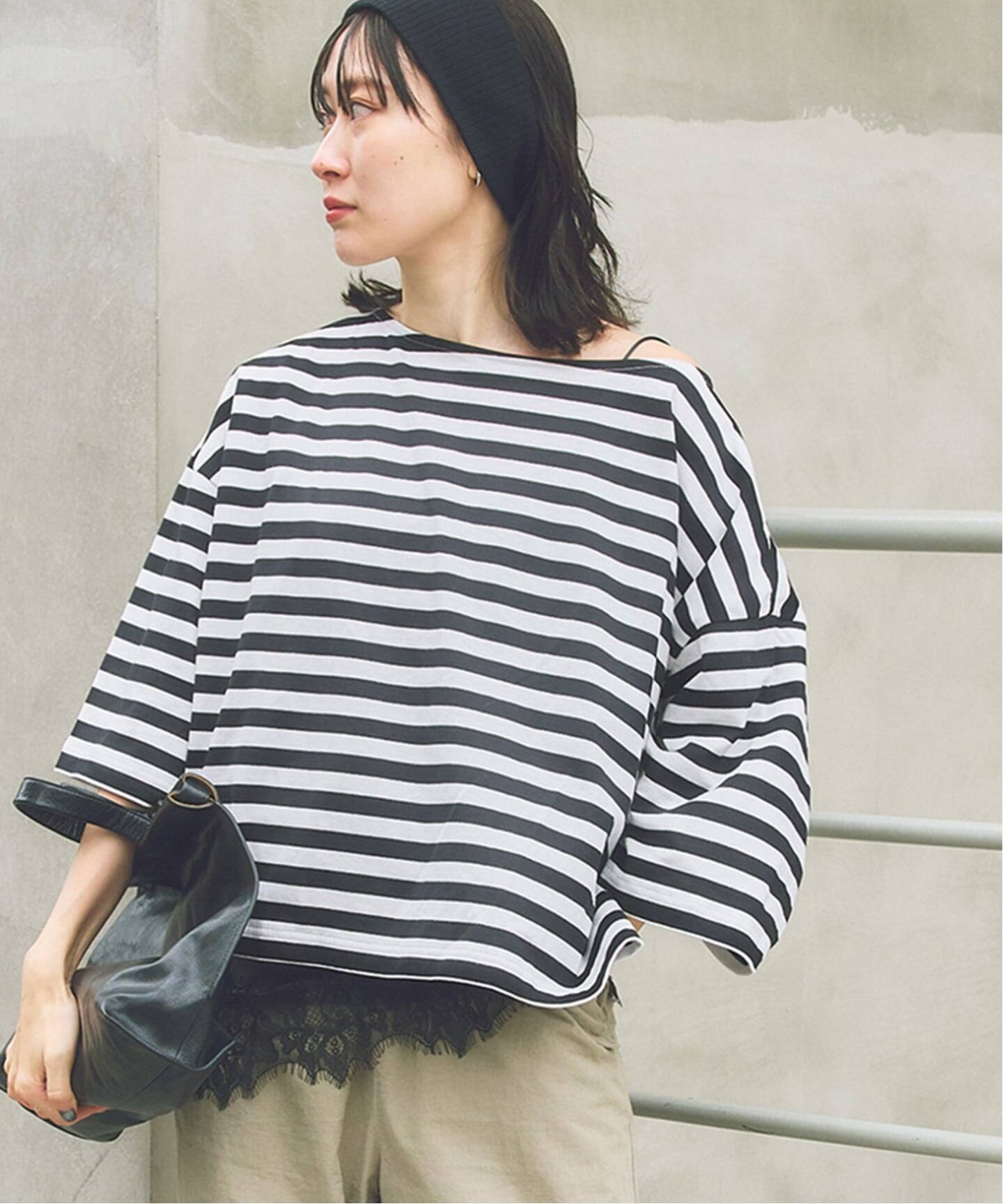 ONIT/オニット 別注OVERSIZE WIDE BORDER（Tシャツ／カットソー