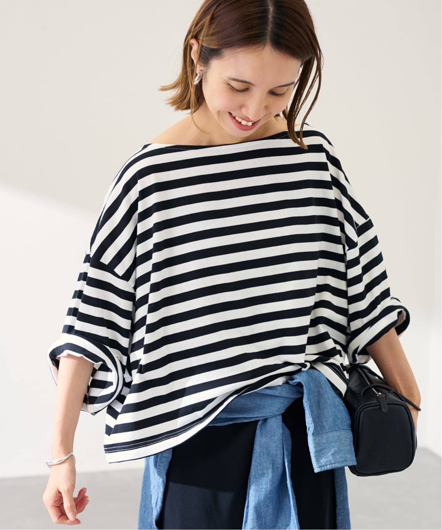 ONIT/オニット 別注OVERSIZE WIDE BORDER（Tシャツ／カットソー