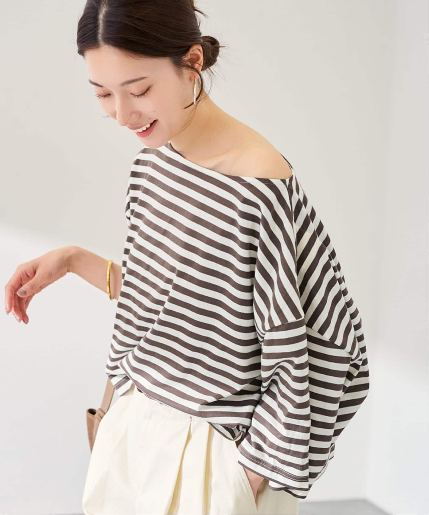 ONIT/オニット 別注OVERSIZE WIDE BORDER（Tシャツ／カットソー