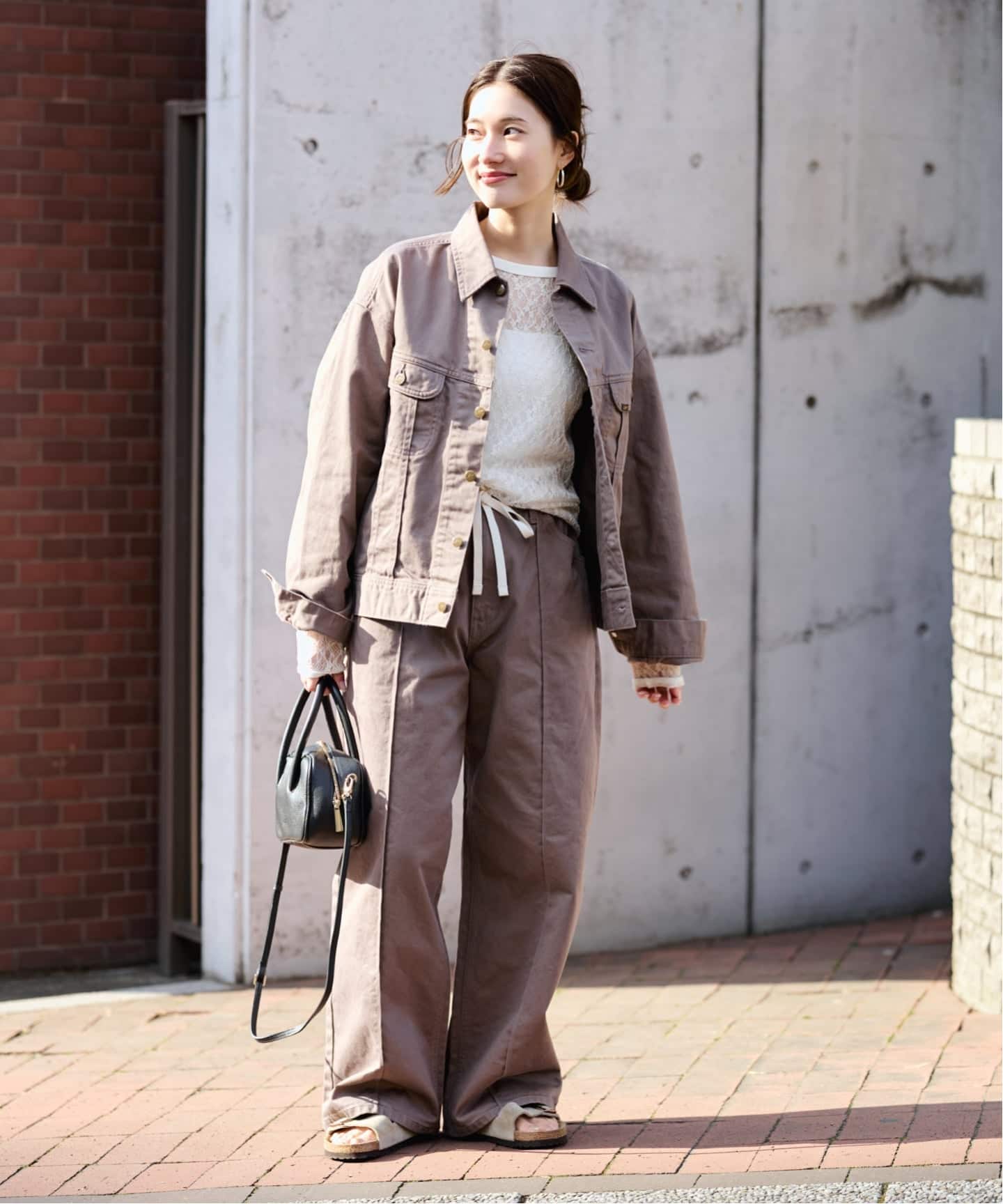 ≪追加≫IRONING/アイロニング flower lace ロングスリーブ 2（Tシャツ