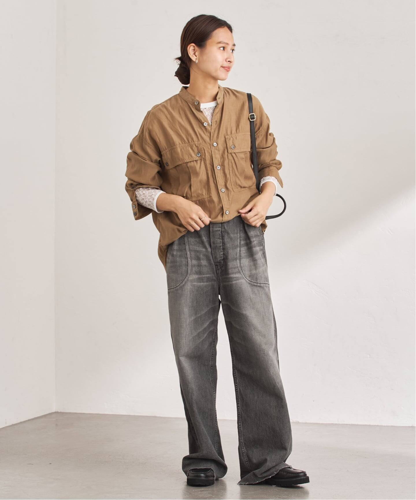 ≪追加≫IRONING/アイロニング flower lace ロングスリーブ 2（Tシャツ