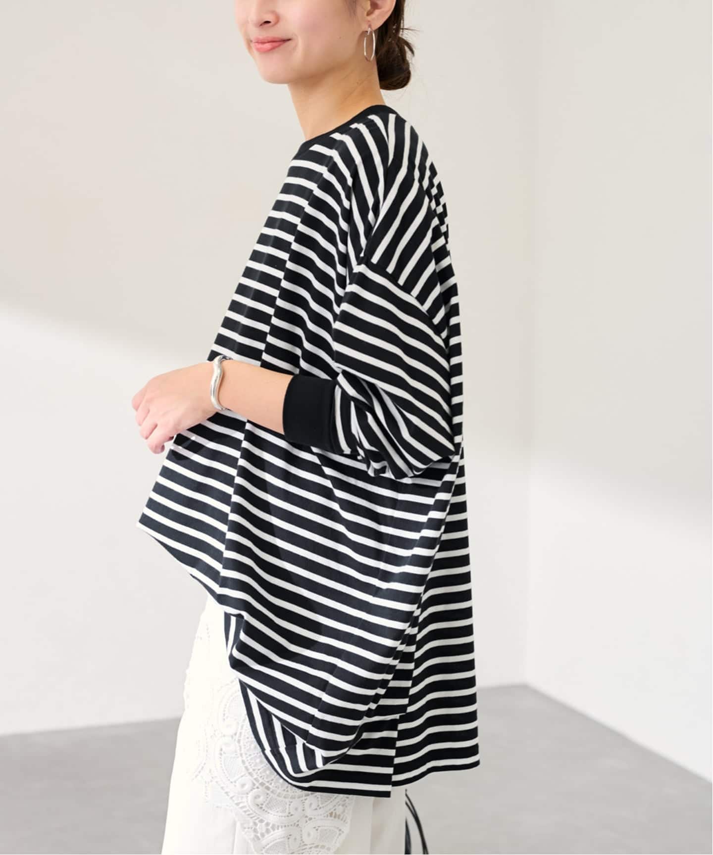 ≪WEB限定 / 追加≫ONIT 別注OVERSIZE BORDER LS（Tシャツ／カットソー