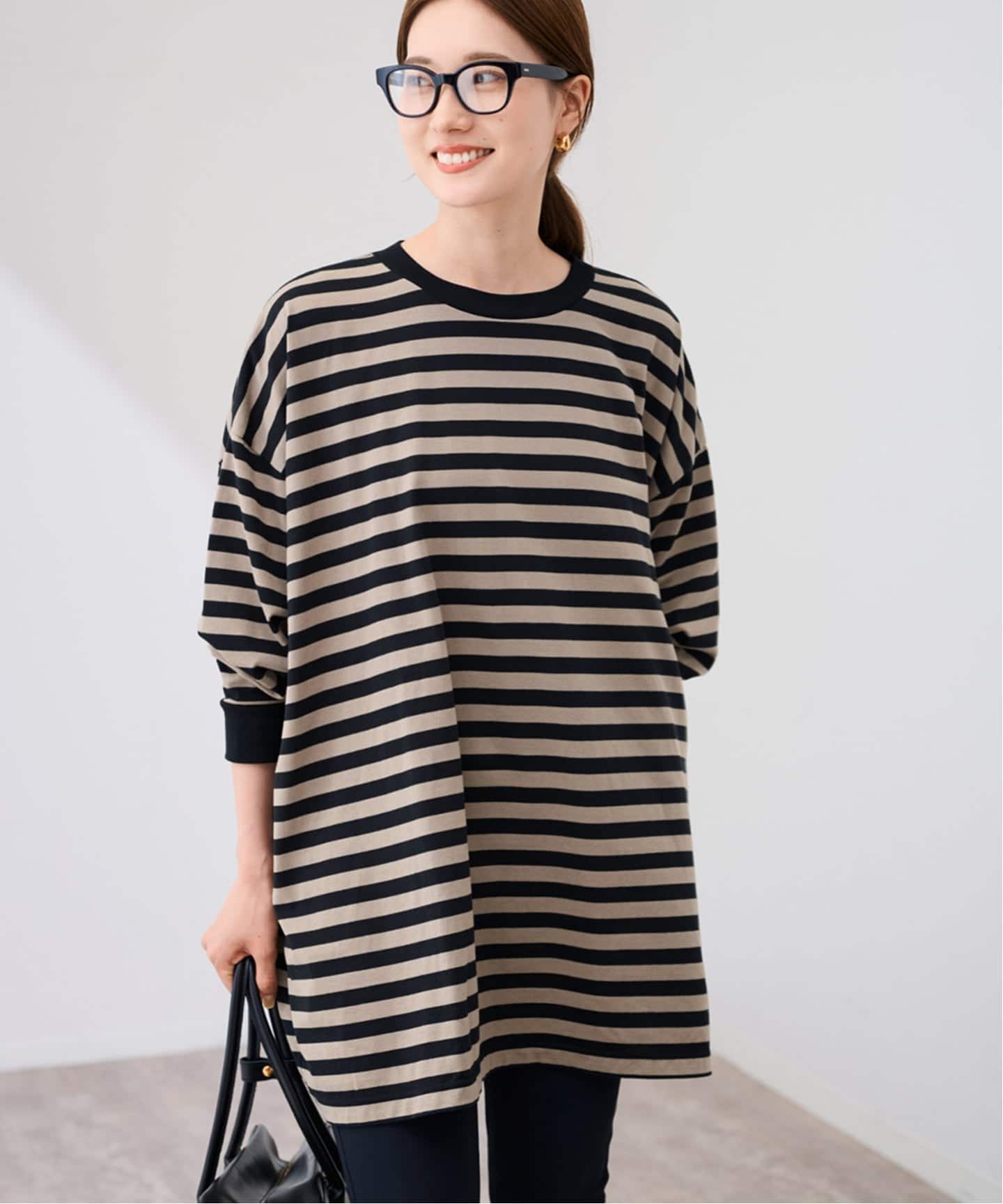 ≪WEB限定 / 追加≫ONIT 別注OVERSIZE BORDER LS（Tシャツ／カットソー
