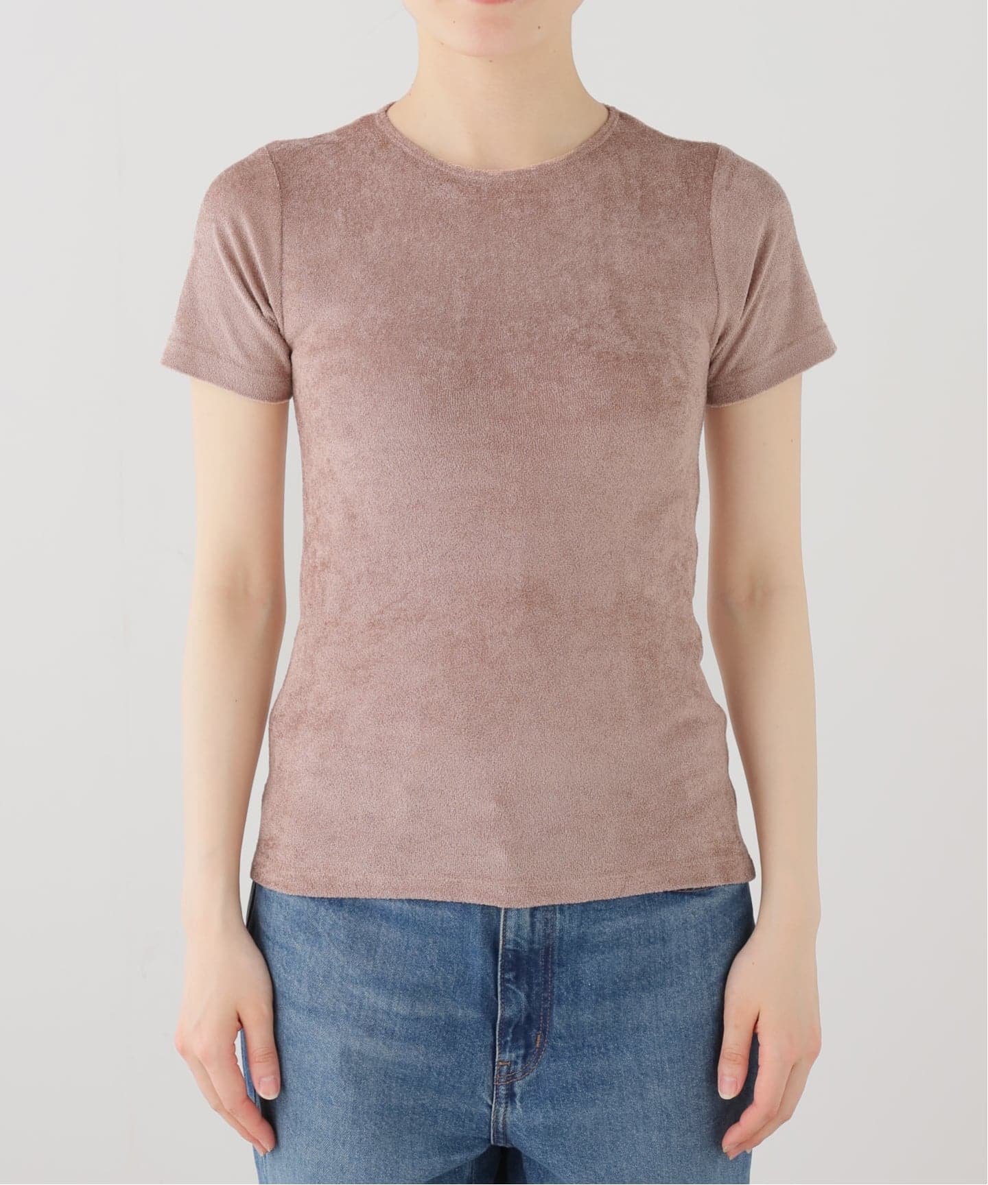 【BASERANGE/ベースレンジ】OMO TEE-SHINY VELOURS BASERANGE/ベースレンジ OMO TEE SHIRT（Tシャツ／カットソー