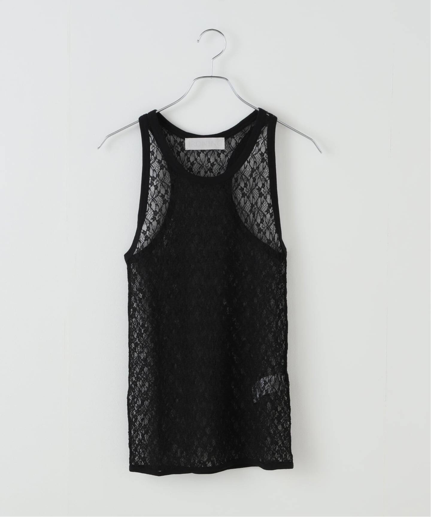 ≪追加≫IRONING flower lace タンクトップ 4（タンクトップ