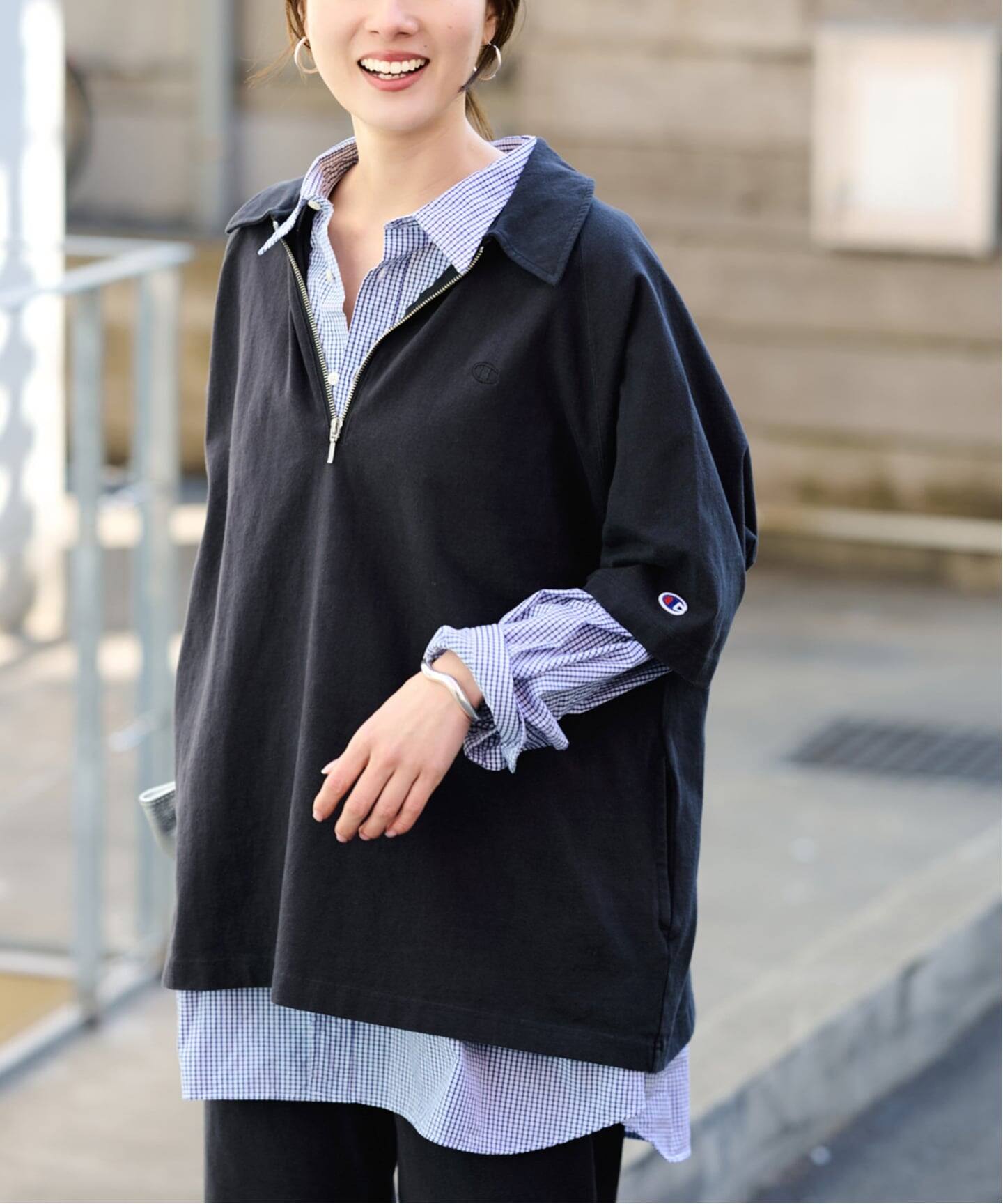 ≪追加予約≫CHAMPION/チャンピオン 別注JERSEY HALF ZIP TEE 2（T