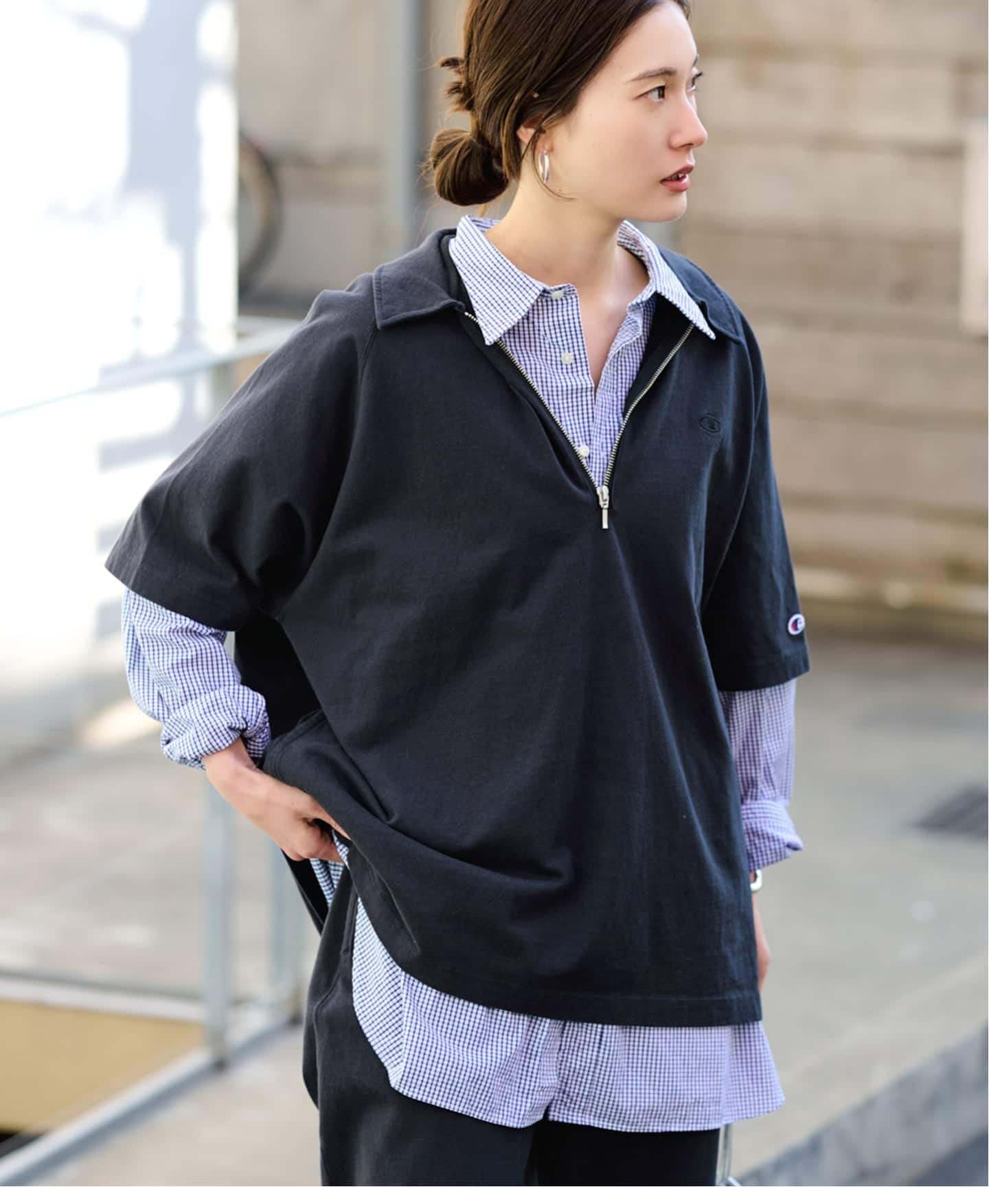 ≪追加予約≫CHAMPION/チャンピオン 別注JERSEY HALF ZIP TEE 2（T