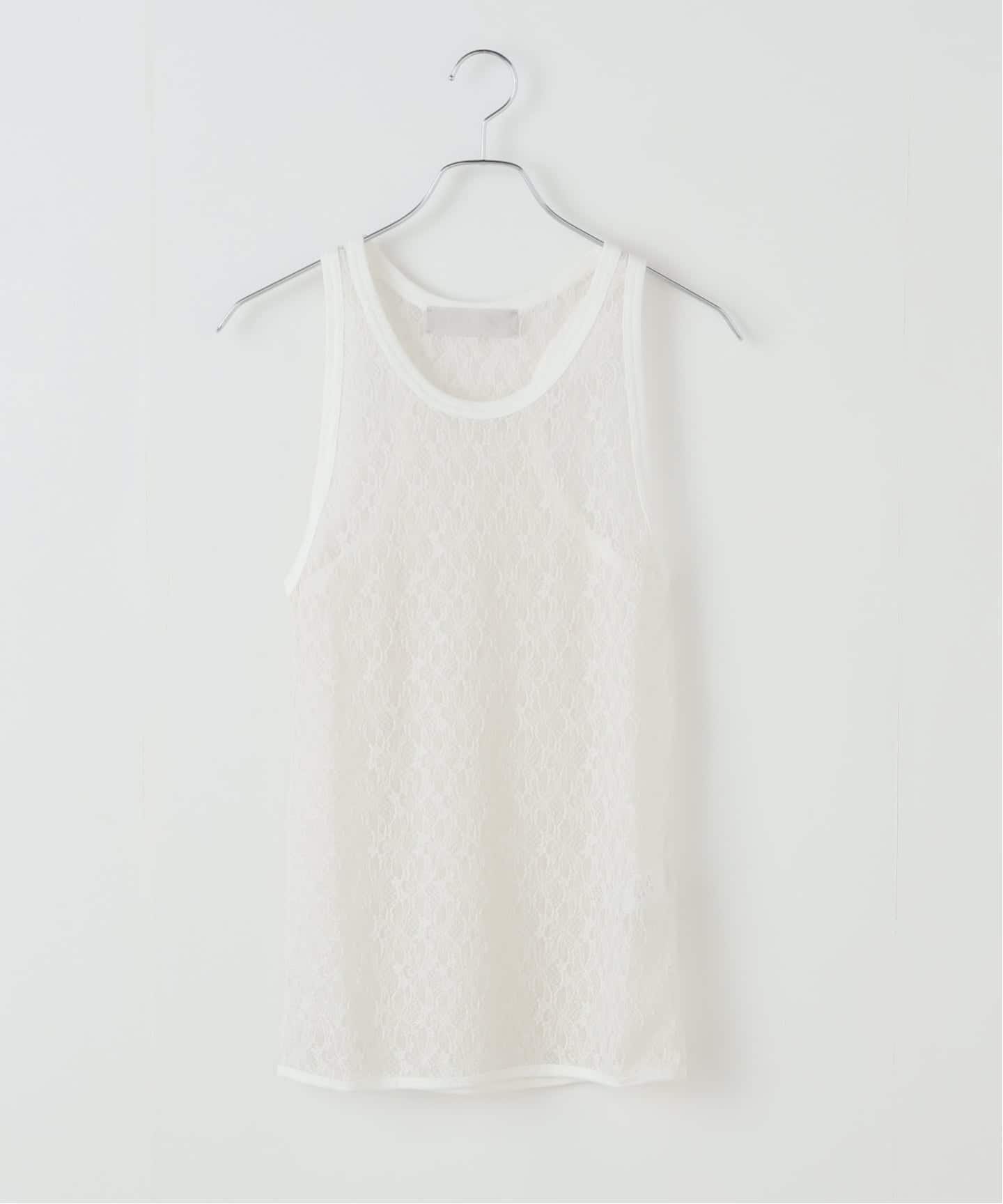 ≪追加≫IRONING/アイロニング flower lace タンクトップ 5（タンク