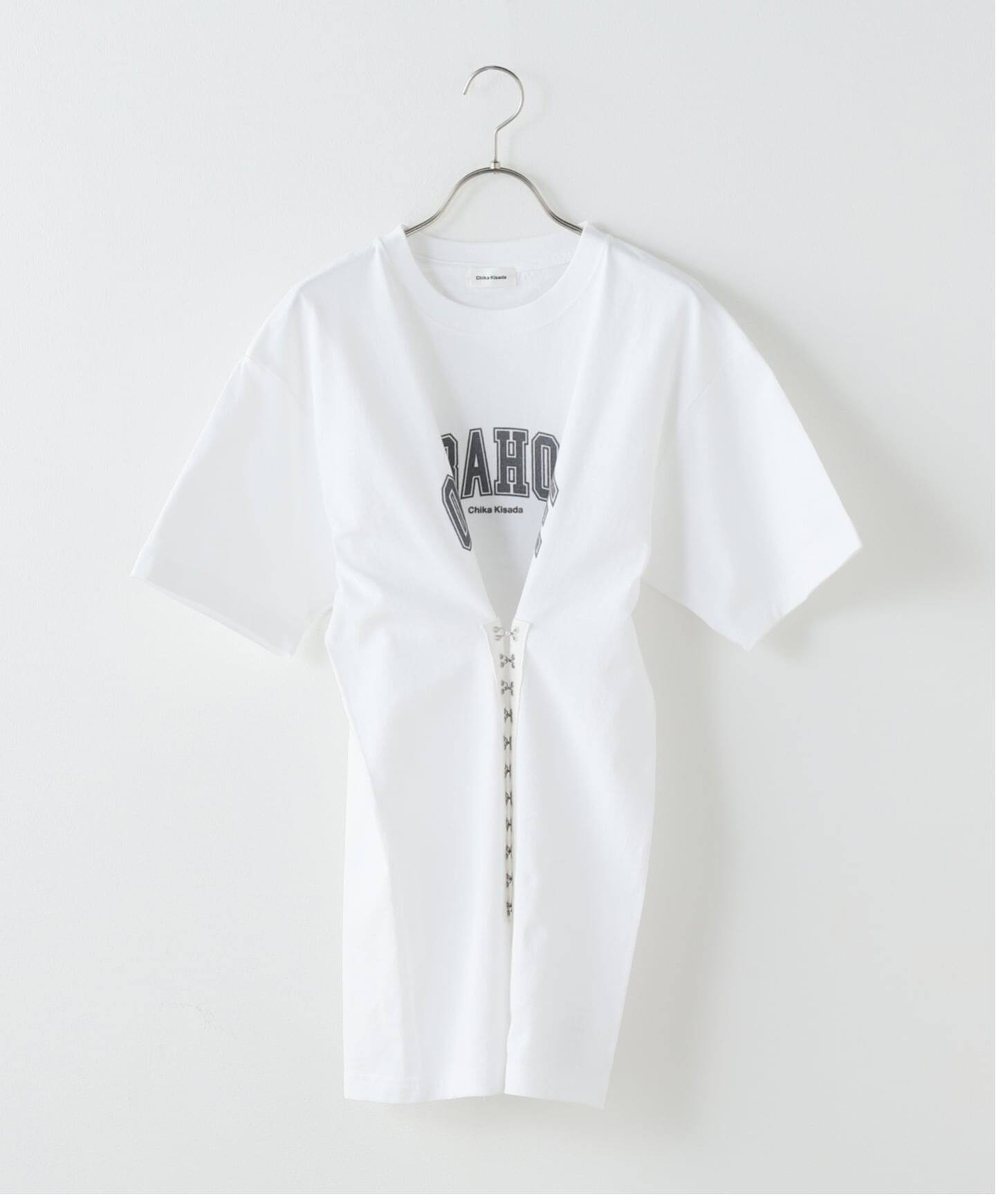 CHIKA KISADA / チカ キサダ HOOKED PRINT TEE（Tシャツ／カットソー 