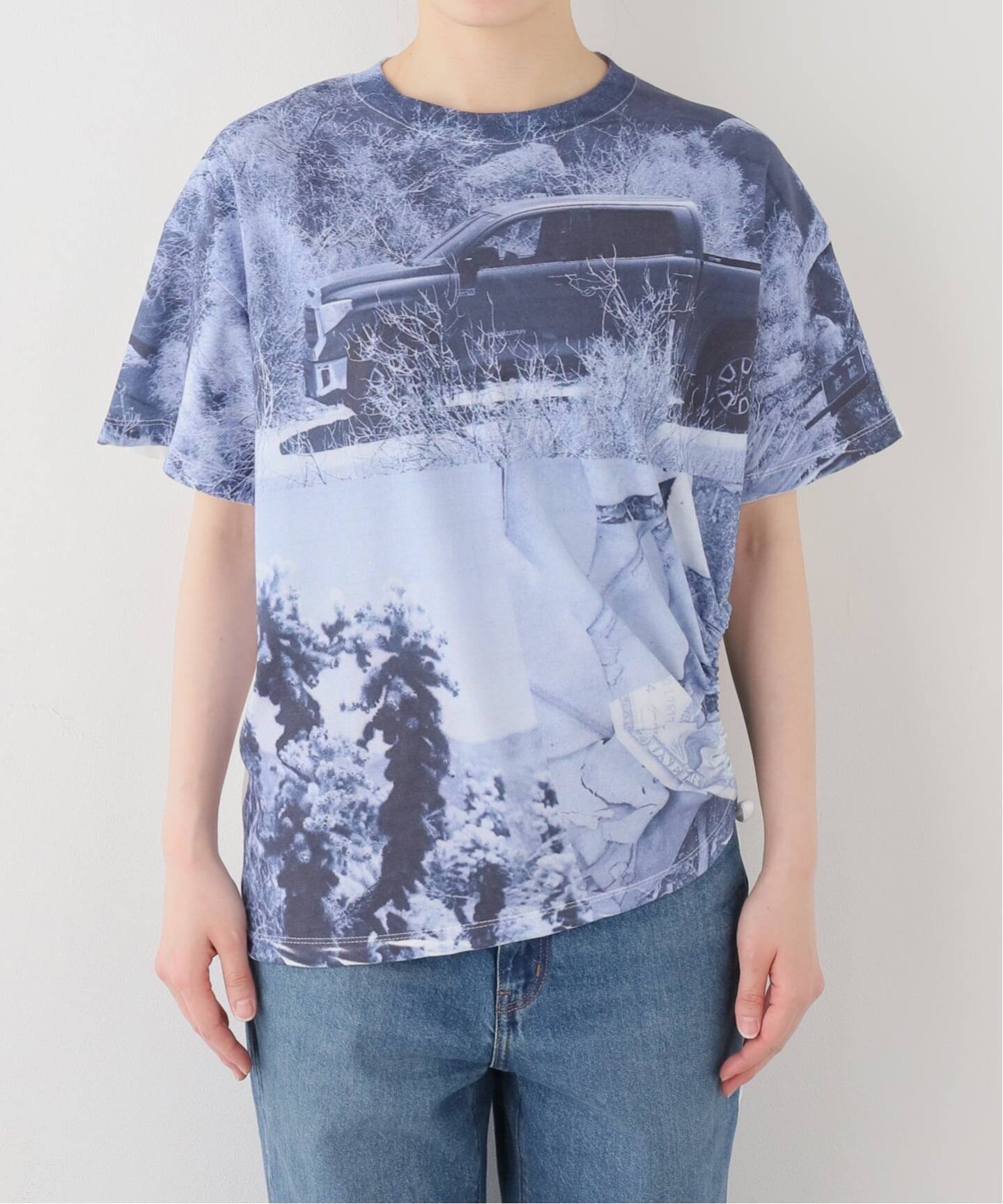 TanC TOKYO / タンクトウキョウ 別注 CUT LINE PRINT TEE（Tシャツ