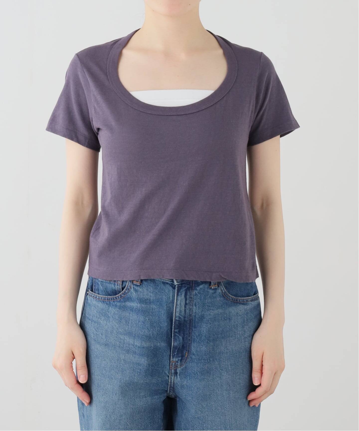 FUMIKA UCHIDA / フミカウチダ TRAAPEZOID NECK T-SHIRT（Tシャツ