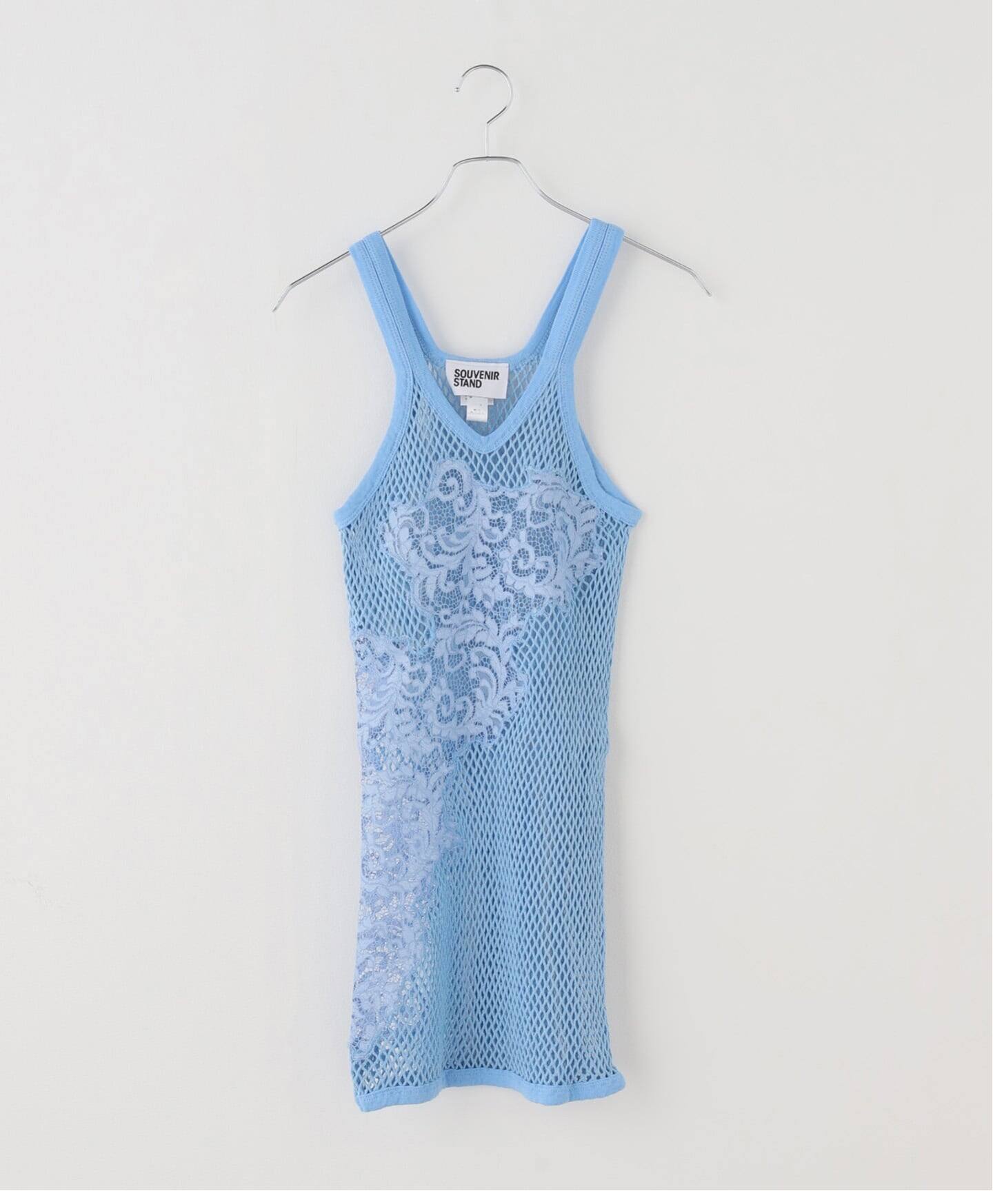 SOUVENIR STAND/スーべニア スタンド MESH VEST WITH LACE（Tシャツ 