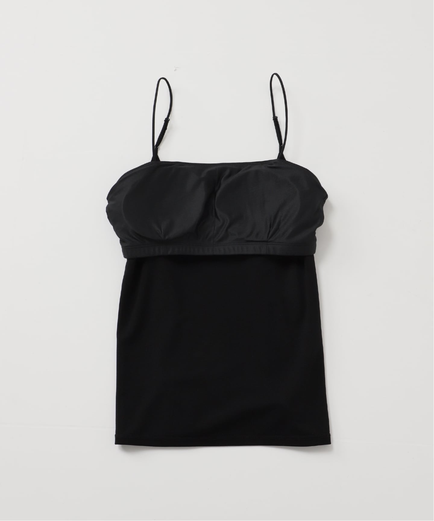 【美品】Noble バックラインスイマーキャミ黒 バックラインスイマーキャミ（カップ付きインナー）｜NOBLE（ノーブル