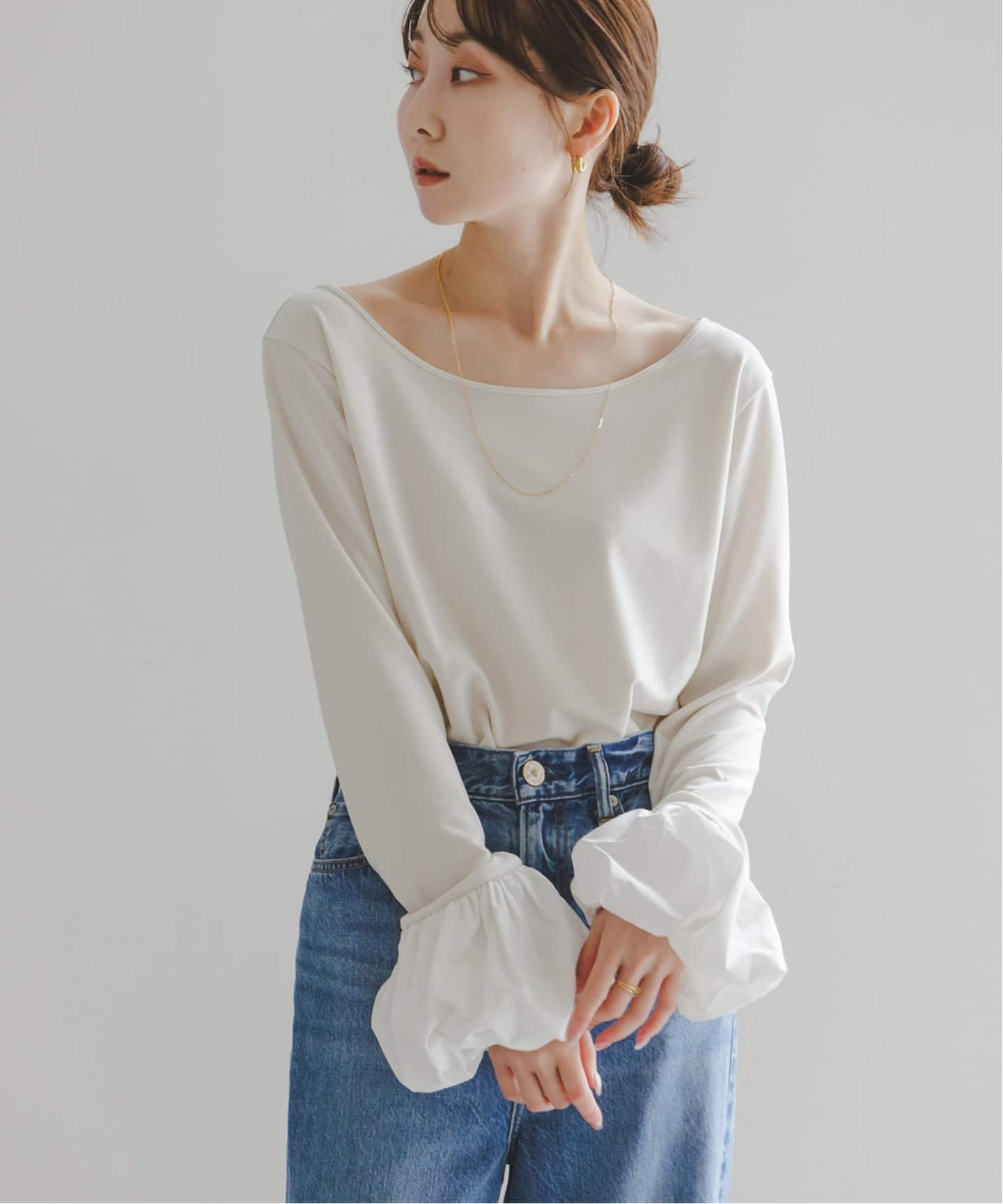 バルーンカフスカットソー（Tシャツ／カットソー）｜NOBLE（ノーブル