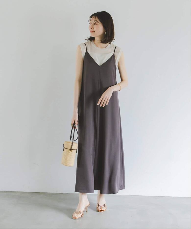 追加》シアースキニーノースリーブトップス（Tシャツ／カットソー 