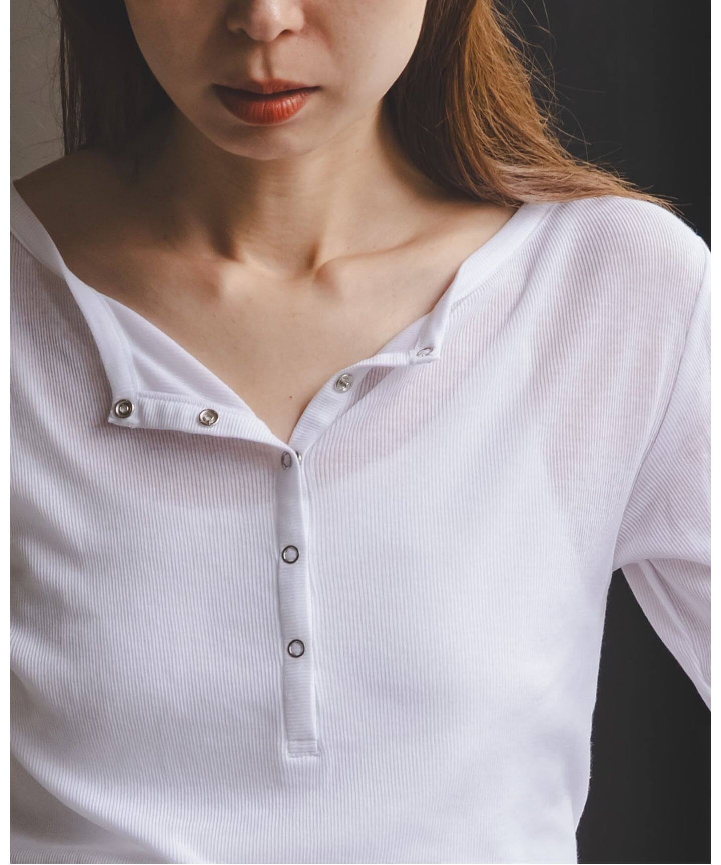 シアーテレコヘンリーネックプルオーバー（Tシャツ／カットソー