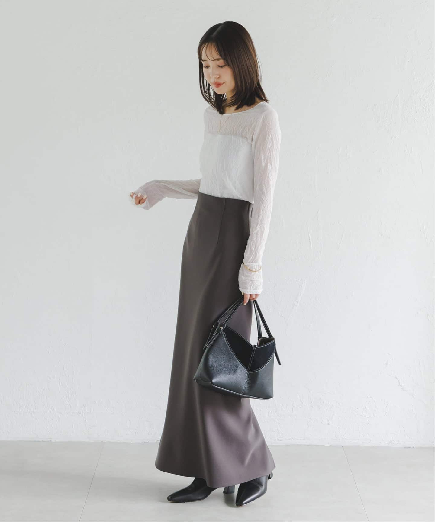 予約》リンクルシアージャージーTOPS（Tシャツ／カットソー）｜NOBLE