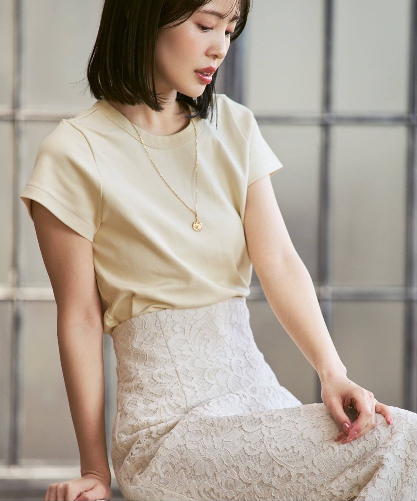追加・WEB限定カラー》スビンコットンスムースコンパクトTシャツ（T 