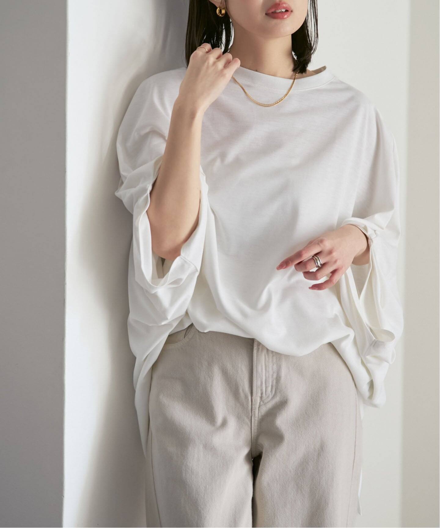 予約》COG THE BIGSMOKE/コグザビッグスモーク NARIAH TUCKED SLEEVE