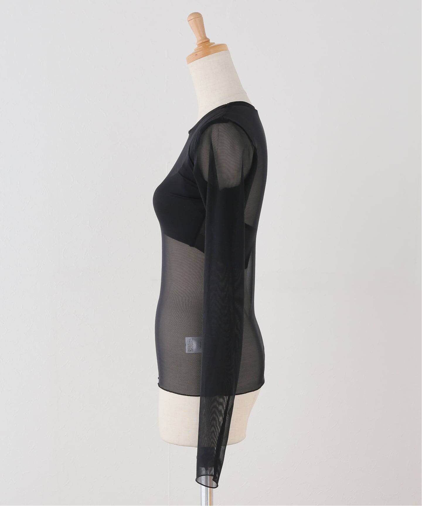 NICENICE MOMENT/ナイスナイスモーメント MESH LS SHELL（カップ付き