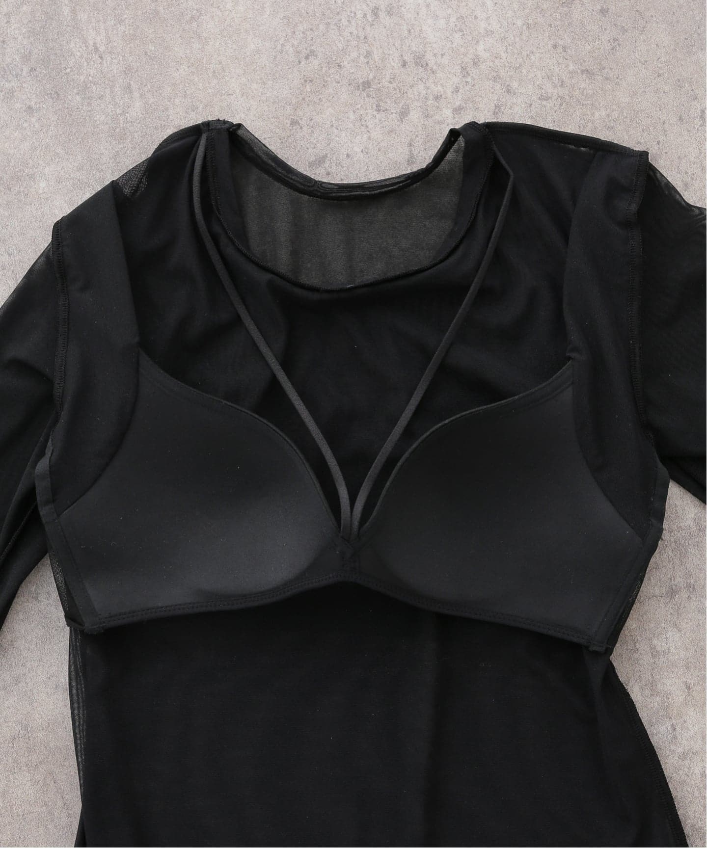 NICENICE MOMENT/ナイスナイスモーメント MESH LS SHELL（カップ付き