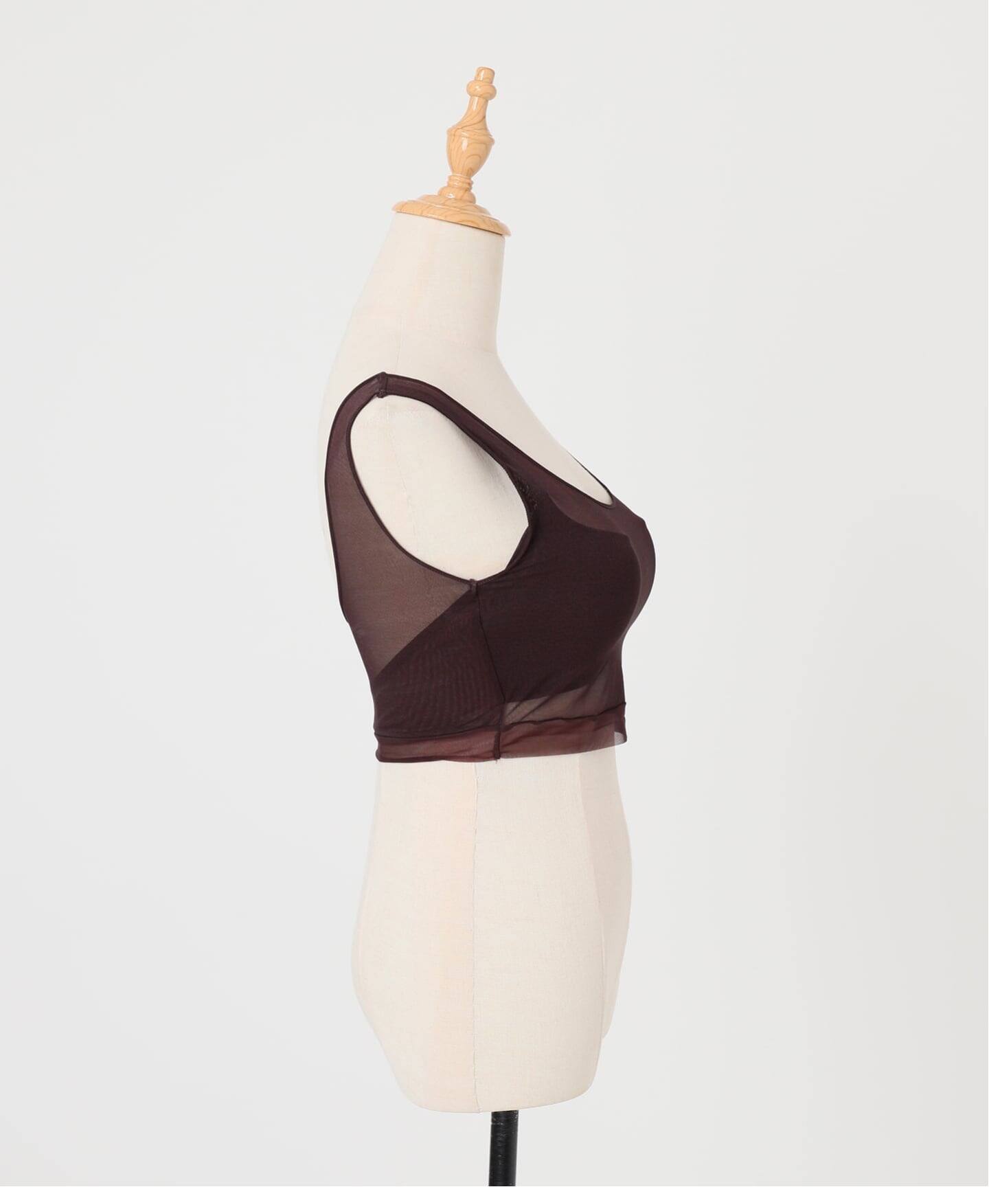 追加》NICENICE MOMENT/ナイスナイスモーメント MESH BRA TANK（カップ