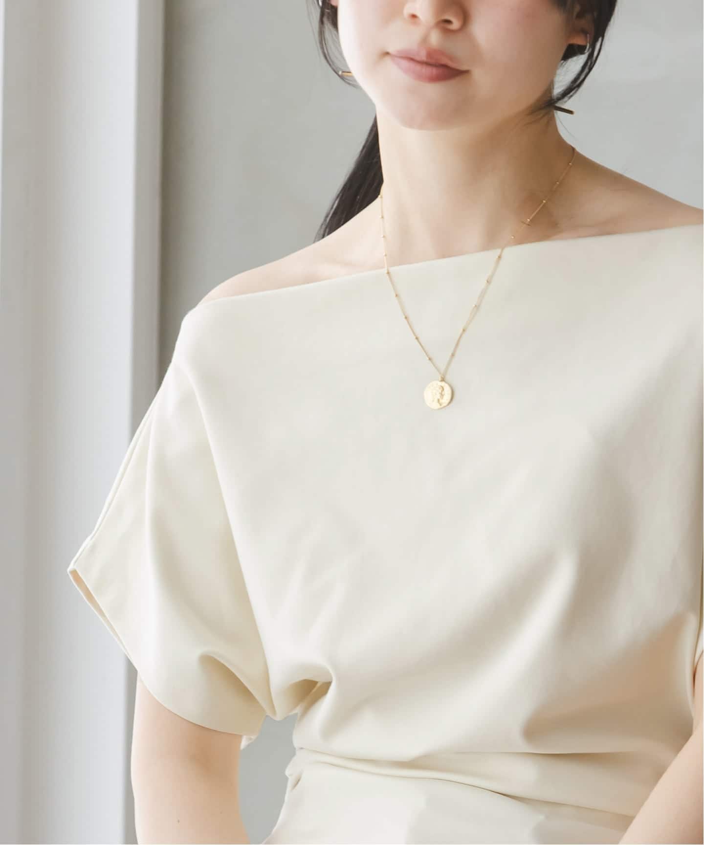 NOBLE別注カラー》CLOSED/クローズド Off Shoulder top（Tシャツ