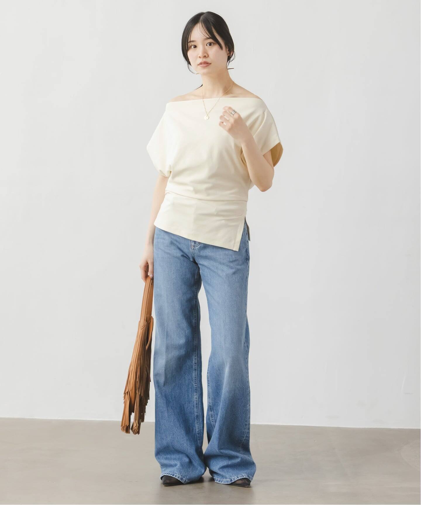 NOBLE別注カラー》CLOSED/クローズド Off Shoulder top（Tシャツ