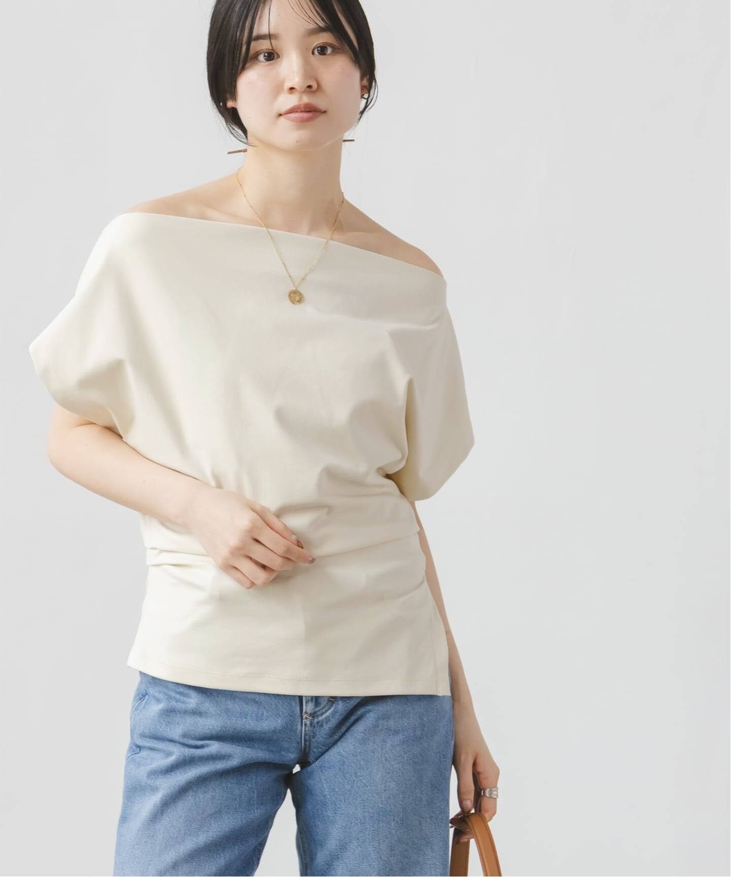 NOBLE別注カラー》CLOSED/クローズド Off Shoulder top（Tシャツ
