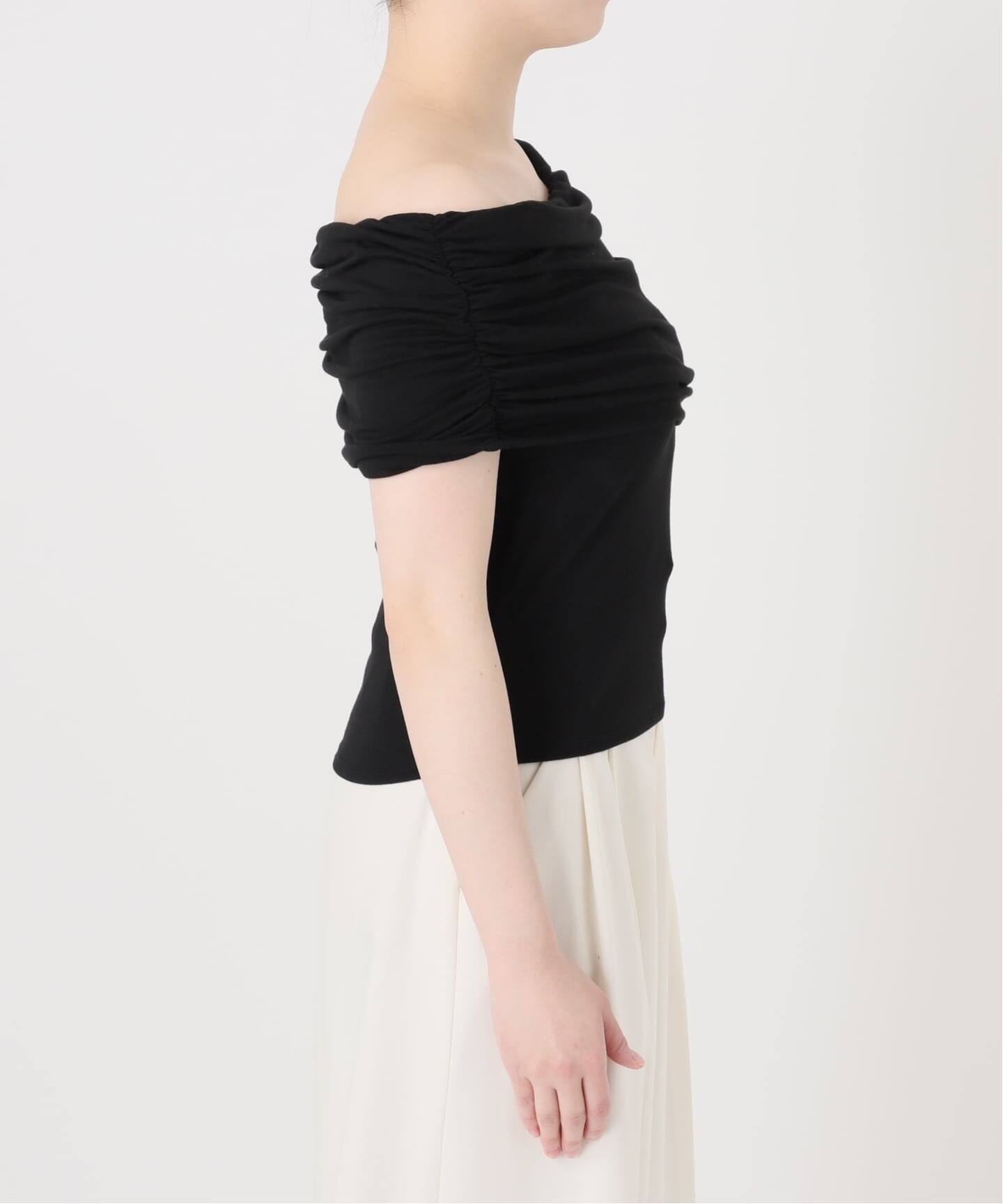 determ/デターム Collagen Gathered Off- Shoulder（Tシャツ