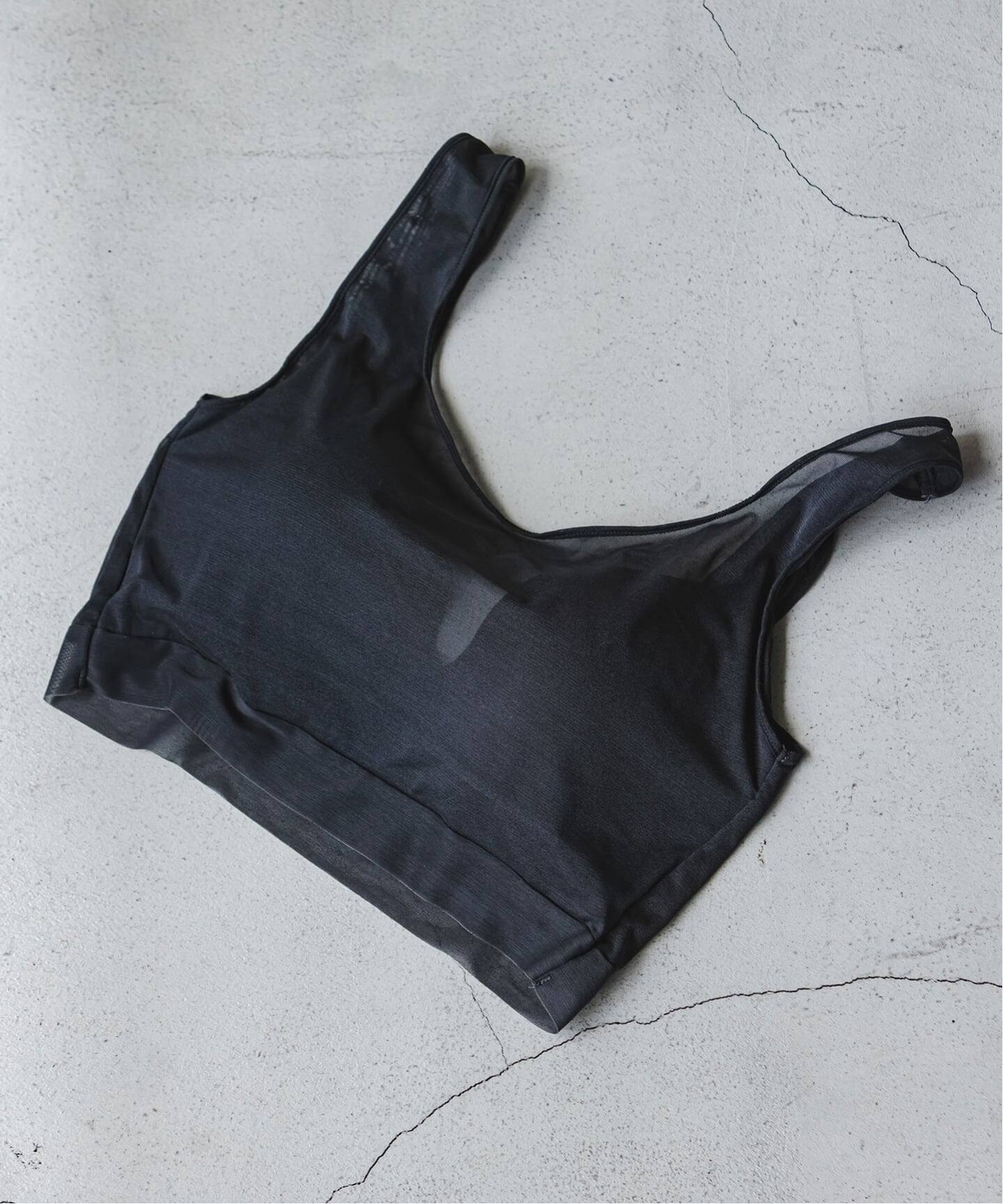 追加》NICENICE MOMENT/ナイスナイスモーメント MESH BRA TANK（カップ 