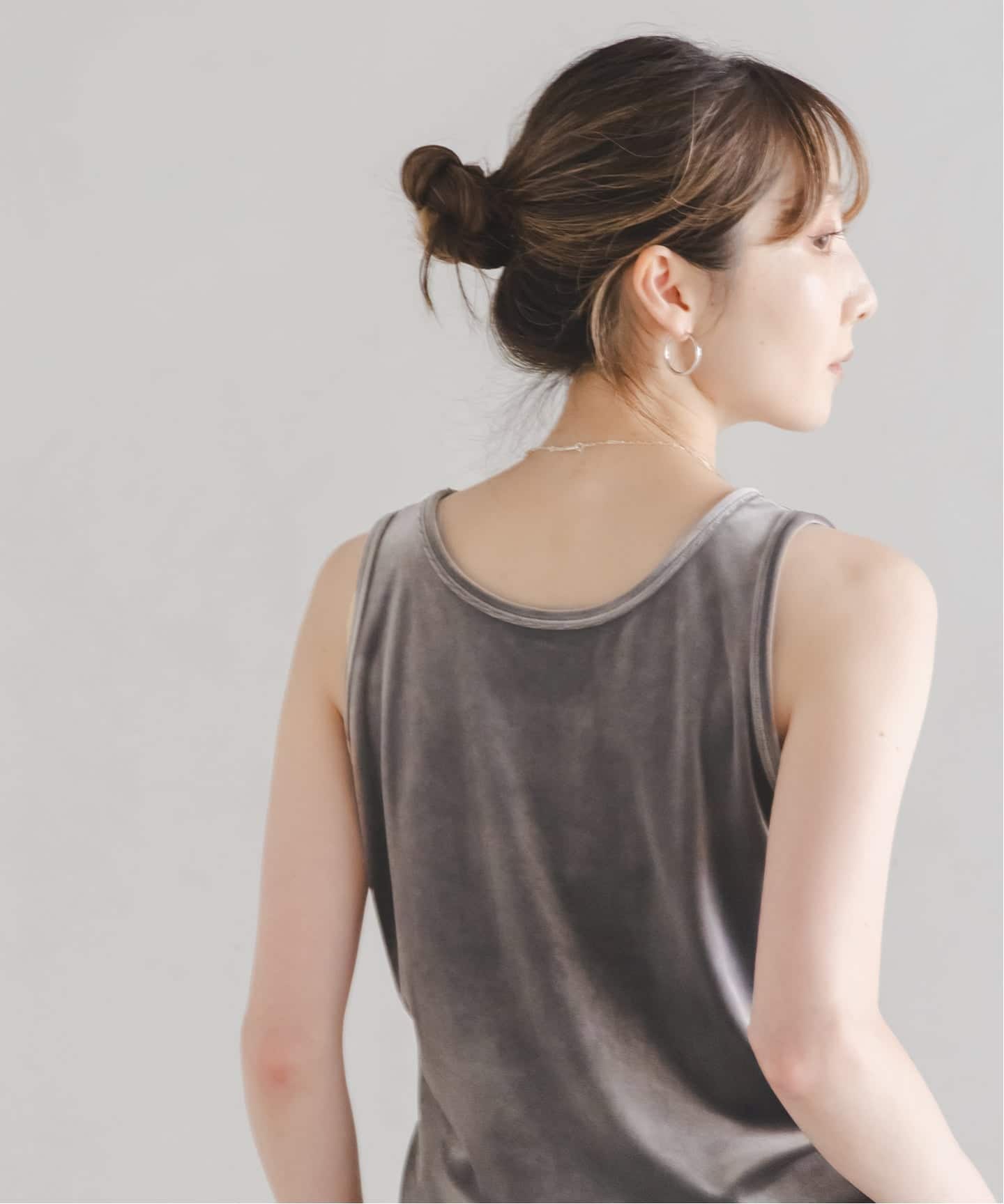 NOBLE別注》GREYCHORD/グレーコード ベロアVネックノースリーブ（T