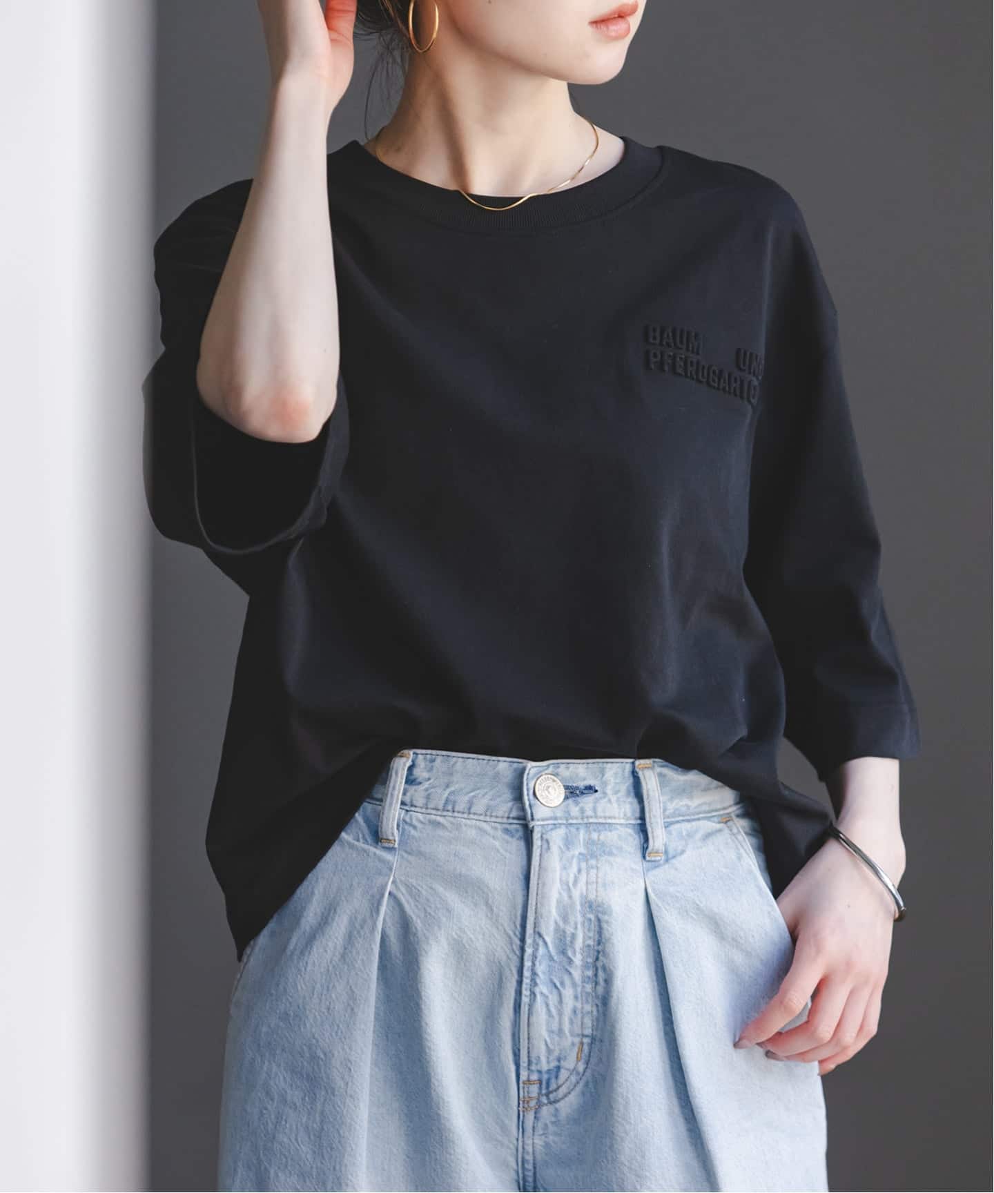 NOBLE BAUM UND PFERDGARTEN カットソー BAUM UND PFERDGARTEN/バウムウンドヘルガーデン エンボスロゴT（T