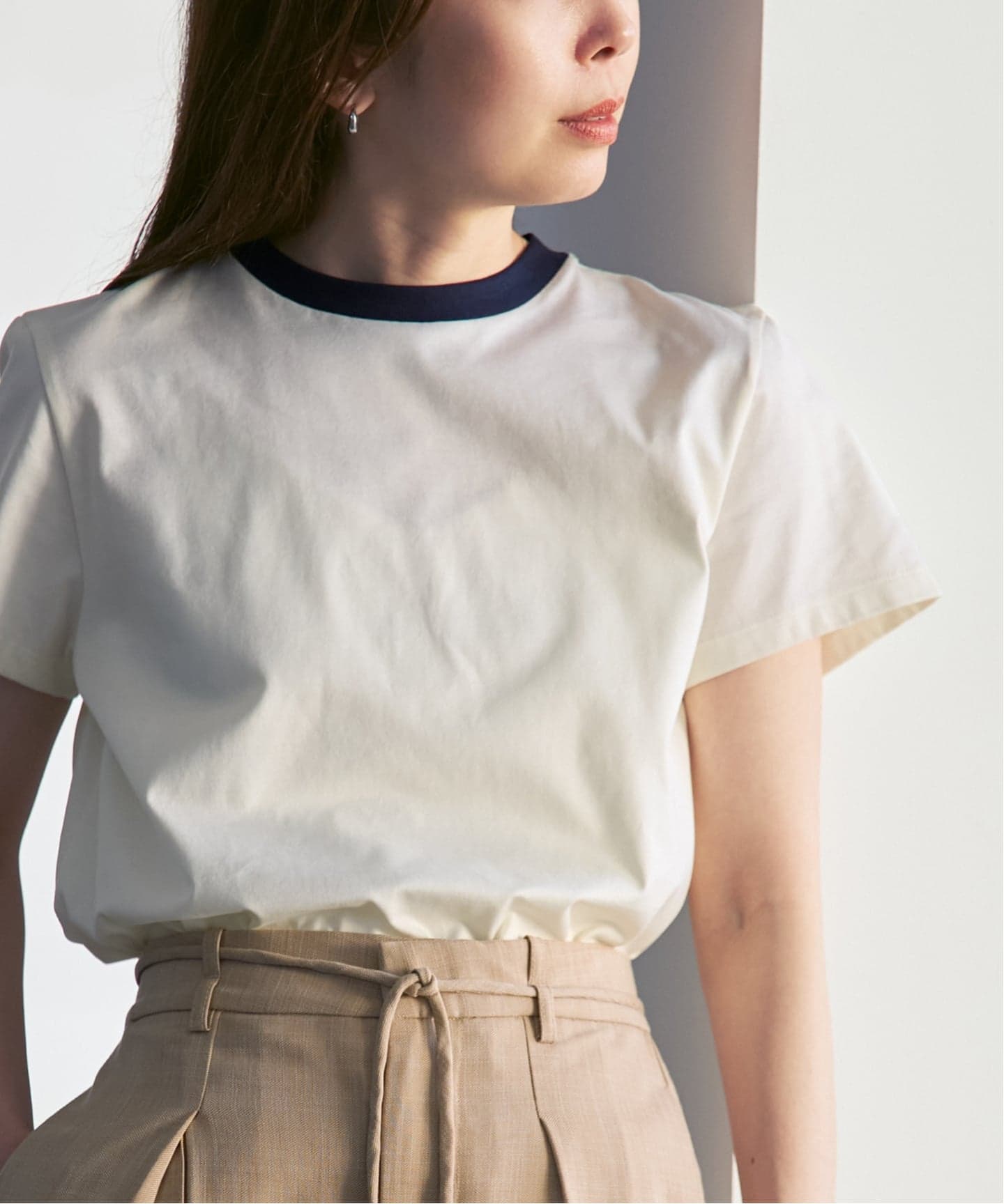 Nicolas Jenson/二コラ ジェンソン TWOTONE CREWNECK T-SHIRT（Tシャツ