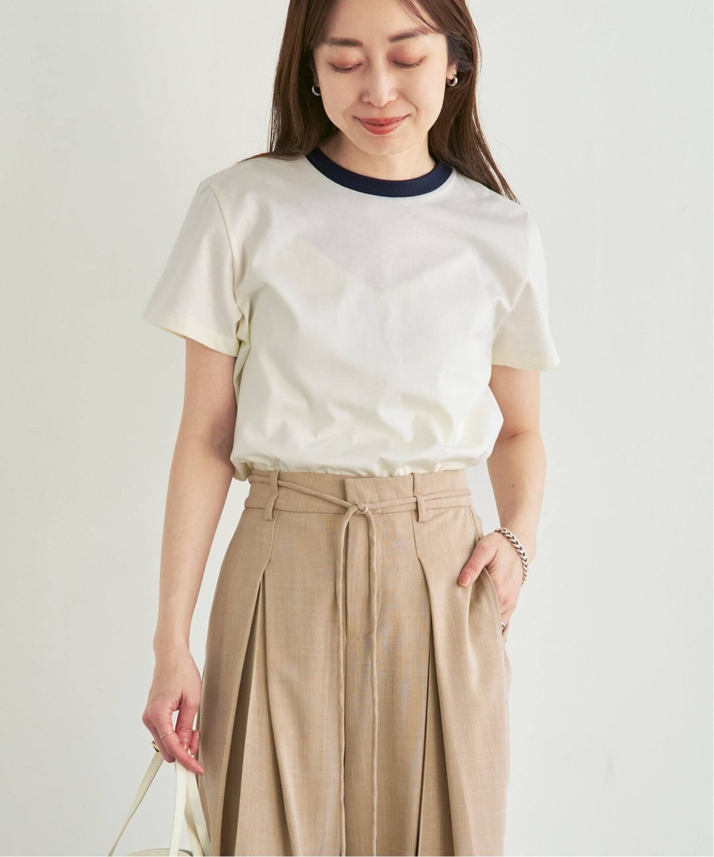Nicolas Jenson/二コラ ジェンソン TWOTONE CREWNECK T-SHIRT（Tシャツ