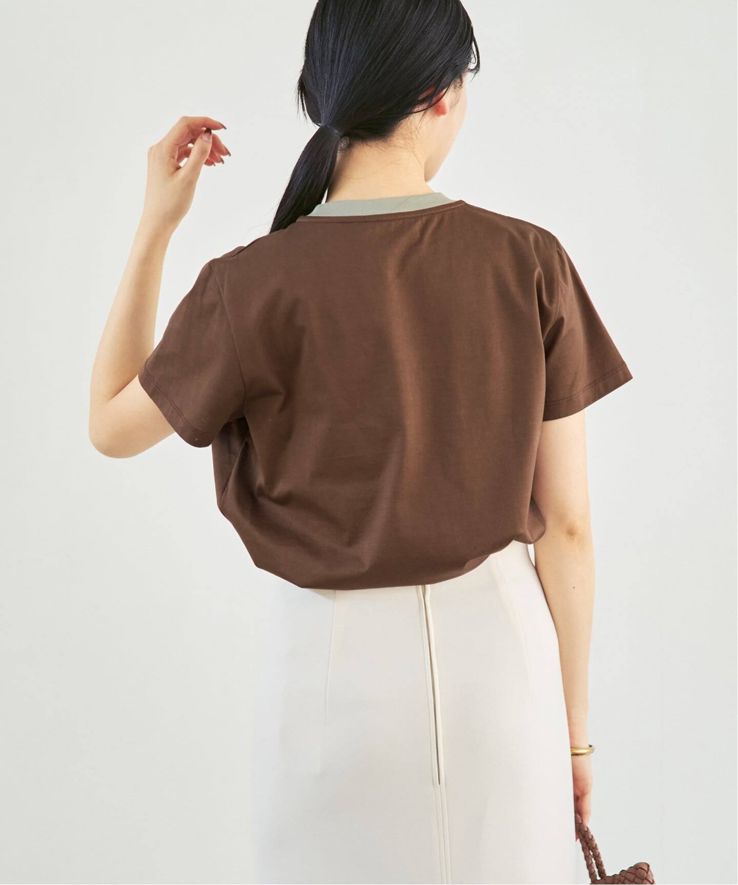 Nicolas Jenson/二コラ ジェンソン TWOTONE CREWNECK T-SHIRT（Tシャツ