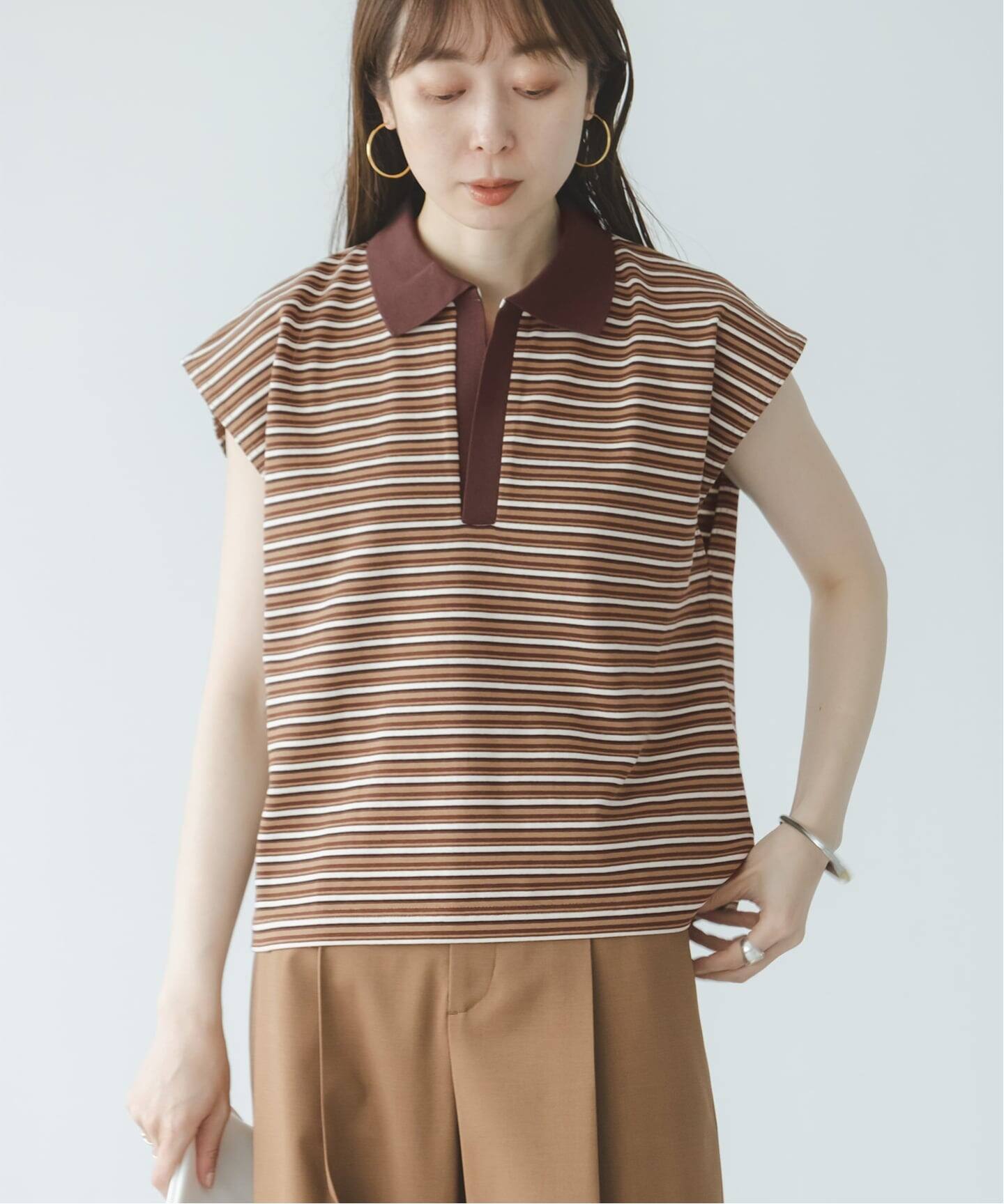NOBLE別注》STAR&STRIPEスターアンドストライプ マルチボーダープル 