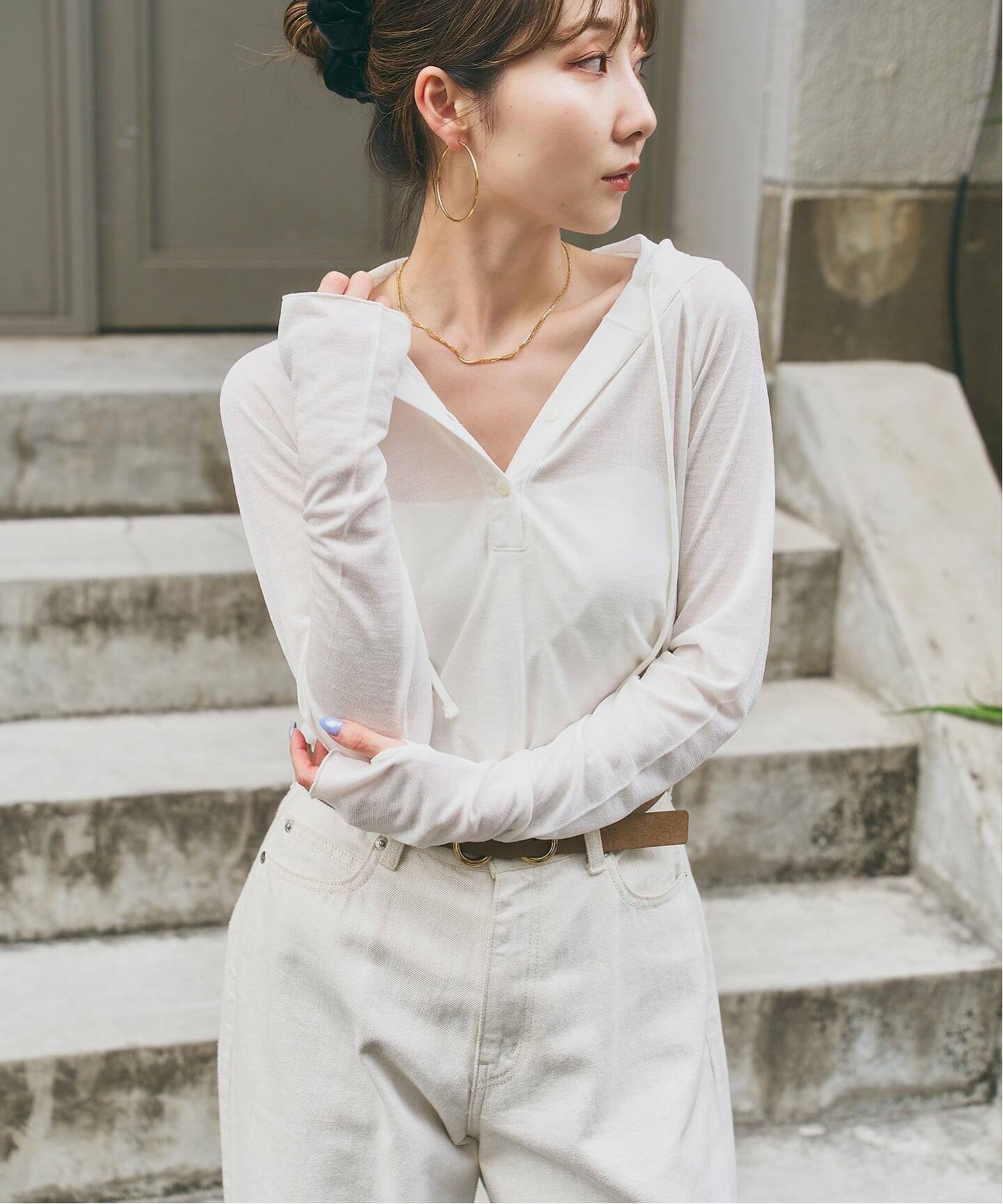 WEB＆一部店舗限定》【RITA×SELLICHI】シアーフーディトップス（T