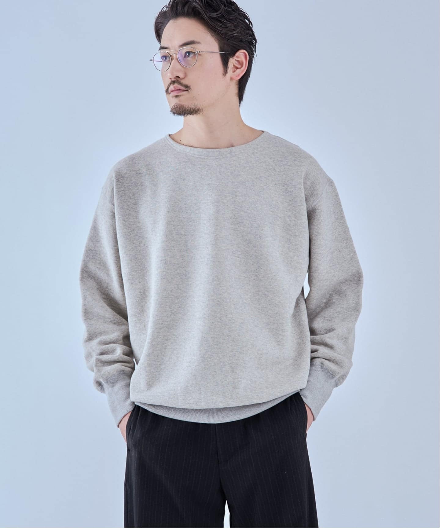 ETS.MATERIAUX(マテリオ) 100-year-old brushed スウェット