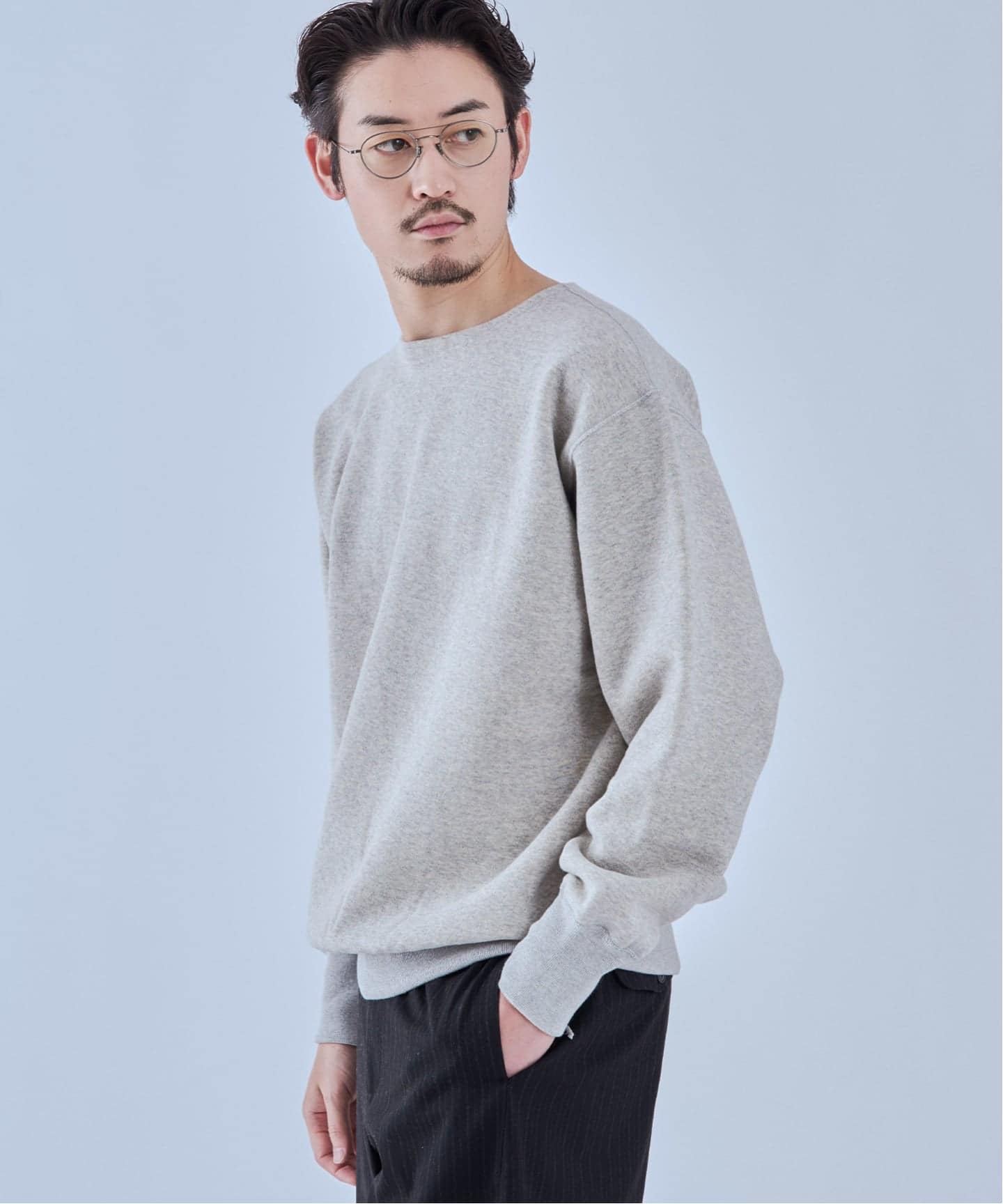 ETS.MATERIAUX マテリオ ロゴ スウェット パンツ グレー 1 ETS.MATERIAUX(マテリオ) 100-year-old brushed スウェット