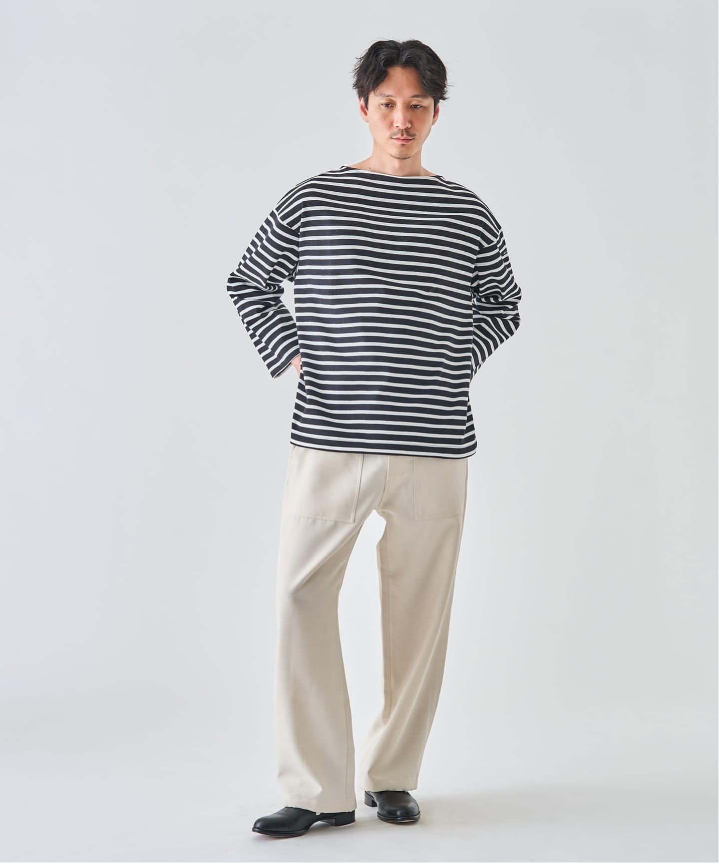 SAINT JAMES(セントジェームス) OUESSANT ルーズ (ボーダー)（Tシャツ