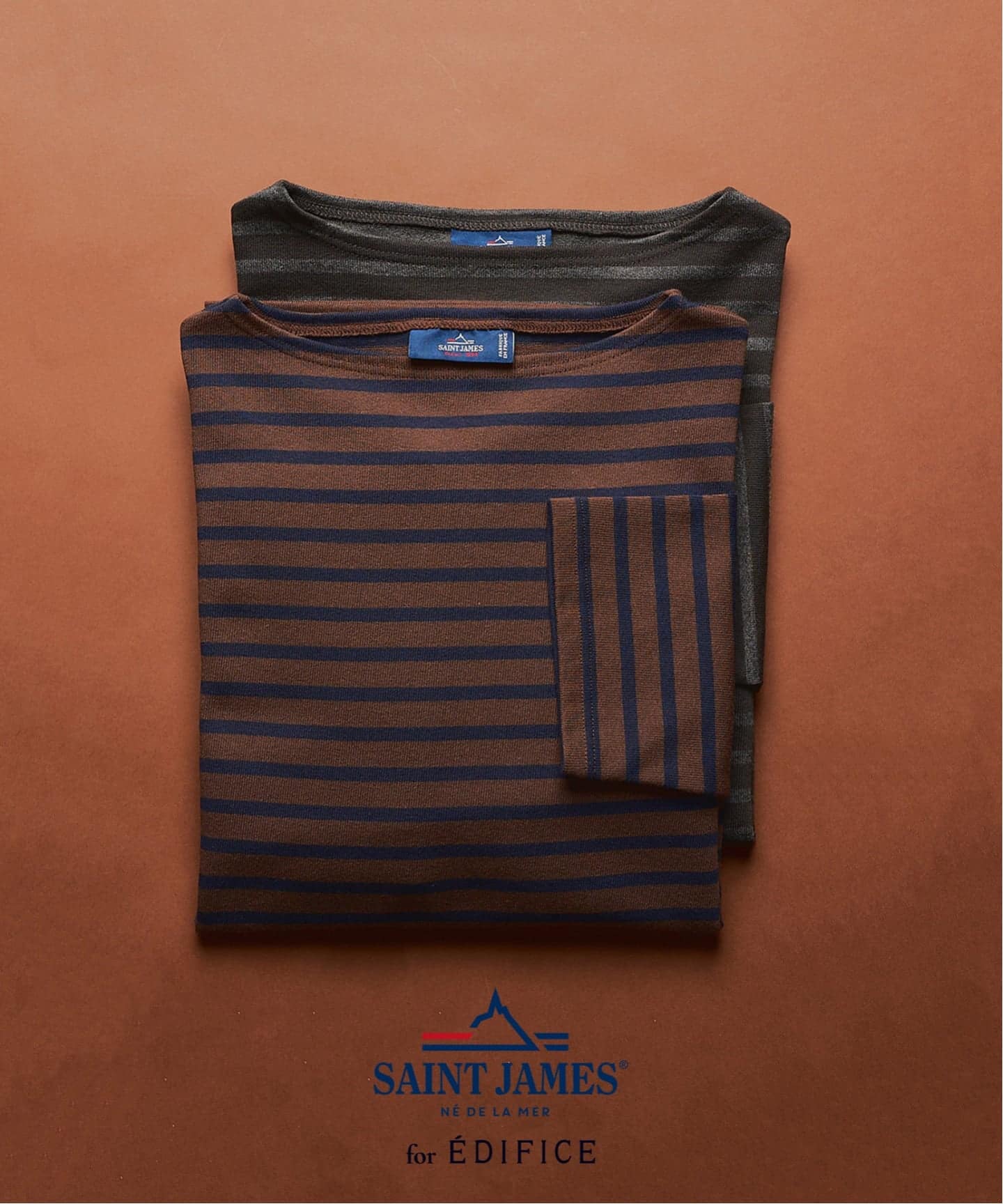 SAINT JAMES for EDIFICE 別注 ウエッソン ルーズ ボーダー（Tシャツ