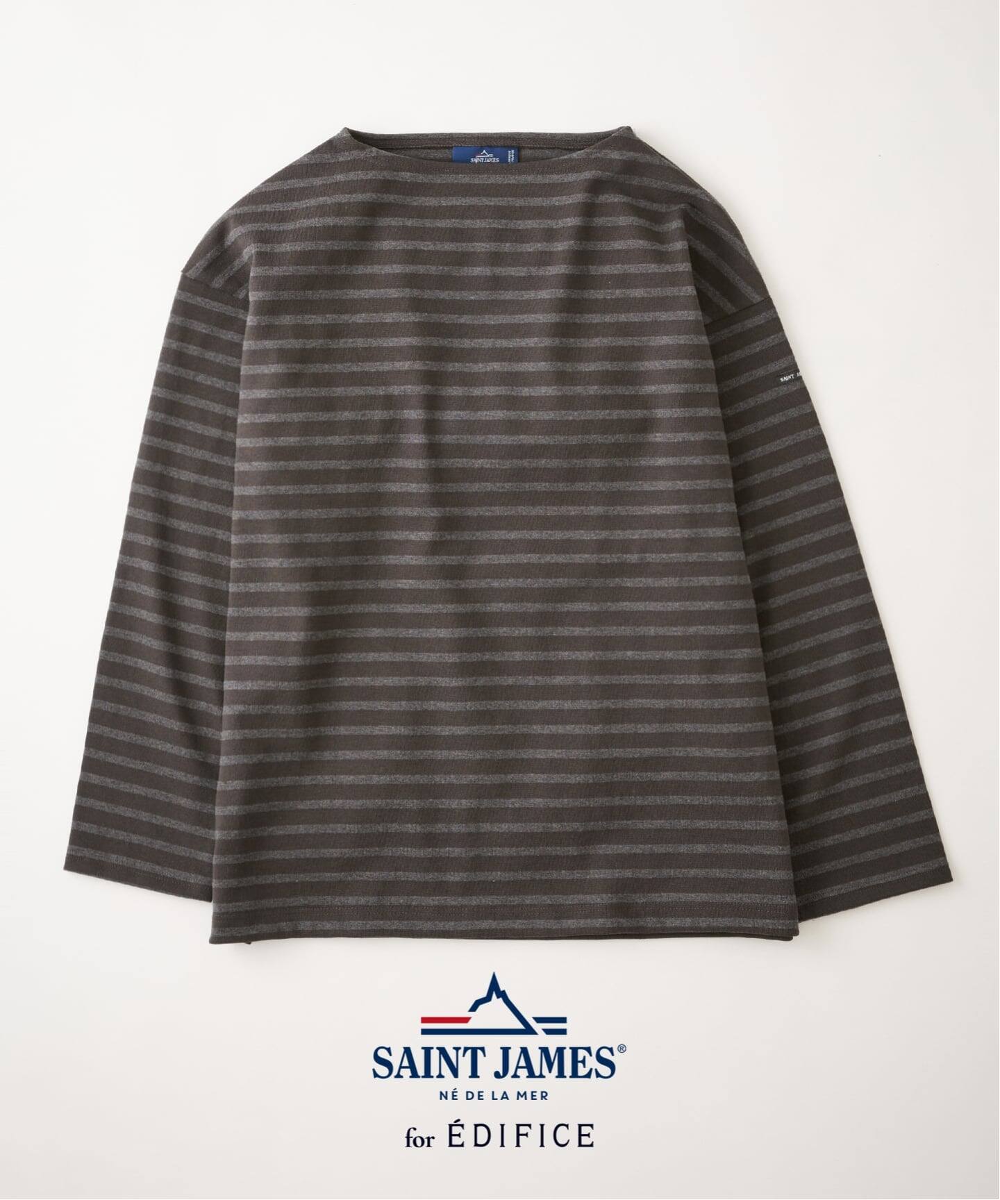 SAINT JAMES for EDIFICE 別注 ウエッソン ルーズ ボーダー（Tシャツ