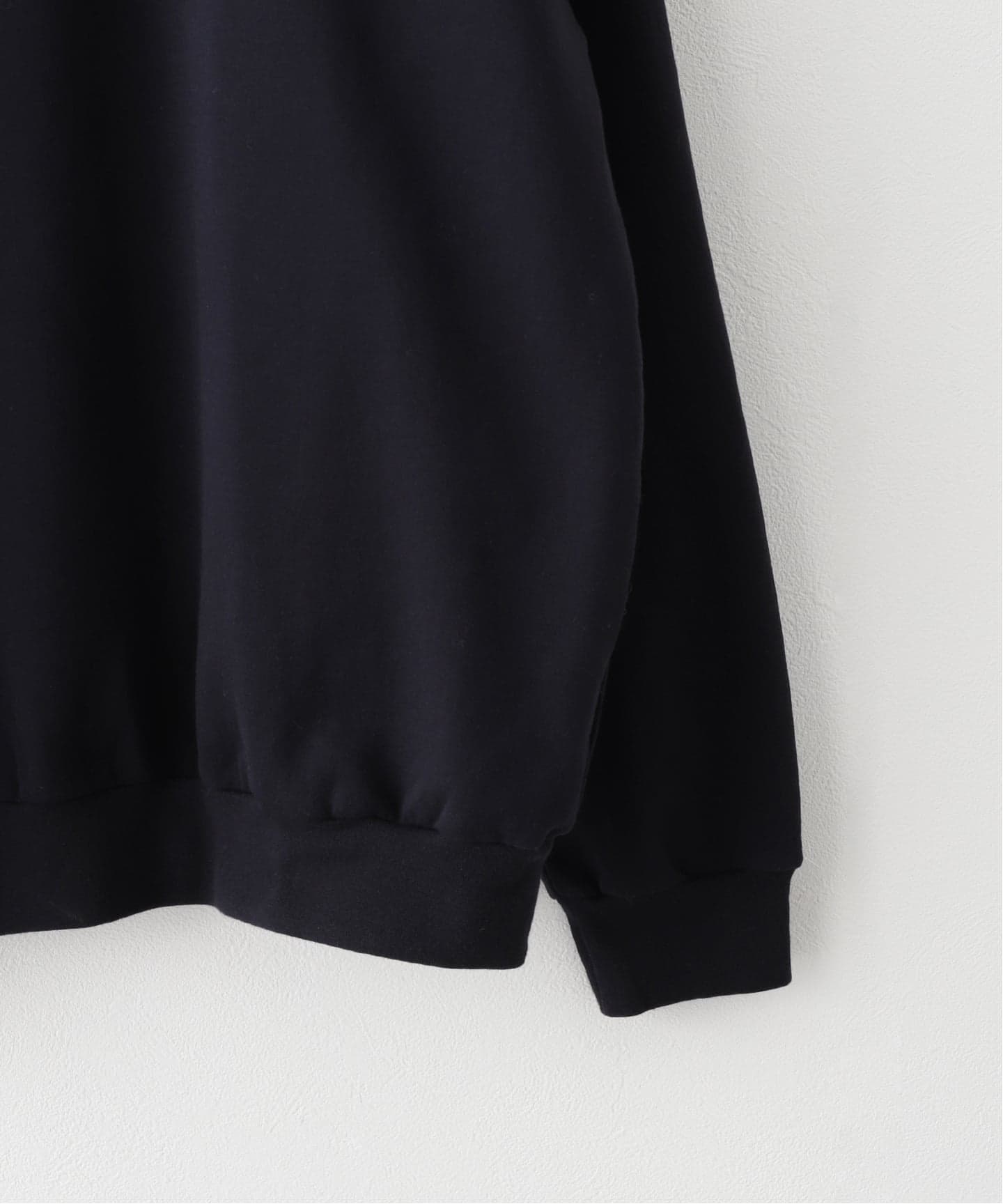AURALEE (オーラリー) ELASTIC HIGH GAUGE SWEAT HALF ZIP（Tシャツ